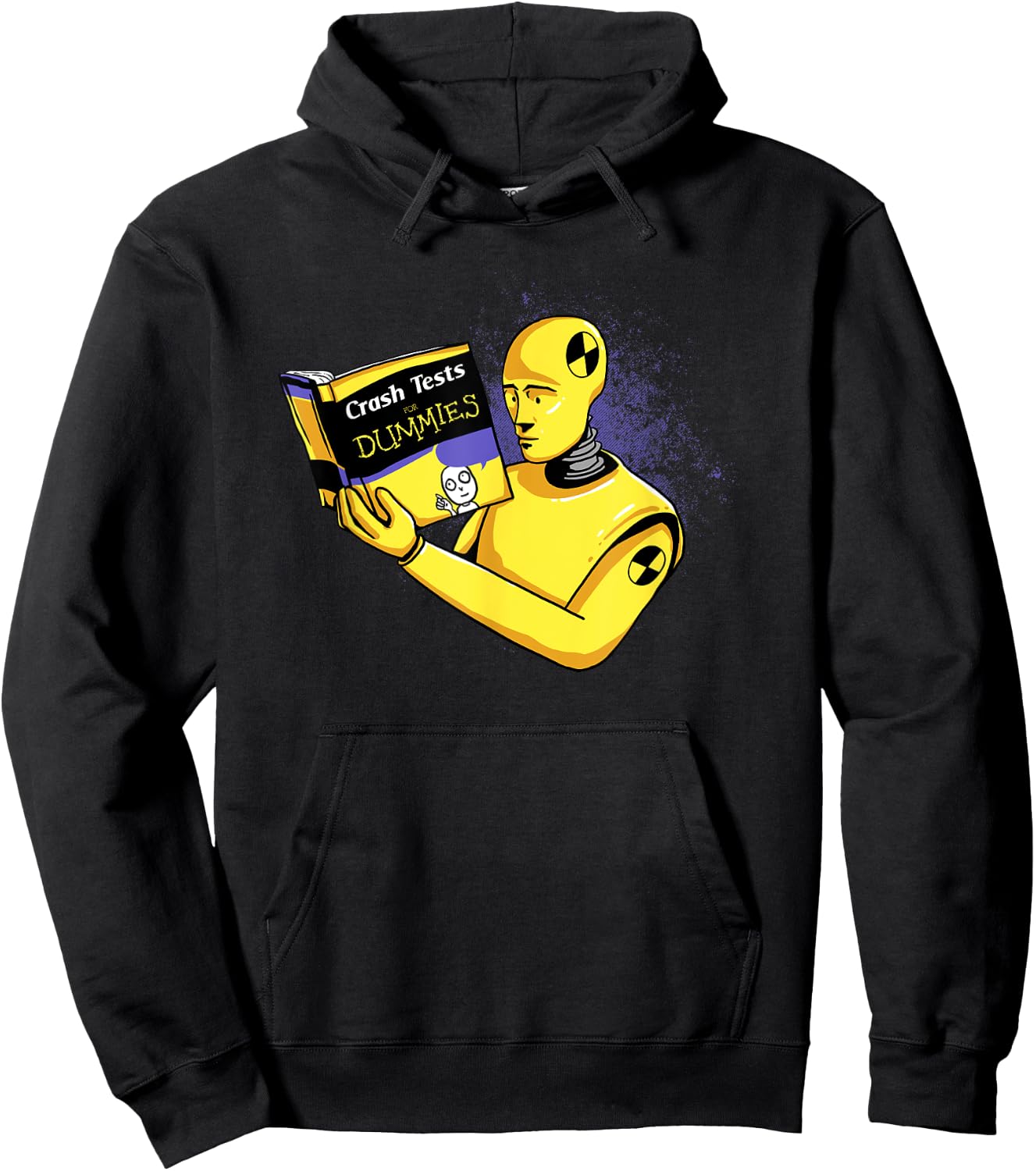 Crash Tests for Dummies Funny Shirt Funny Hoodie - Hoodie | Black