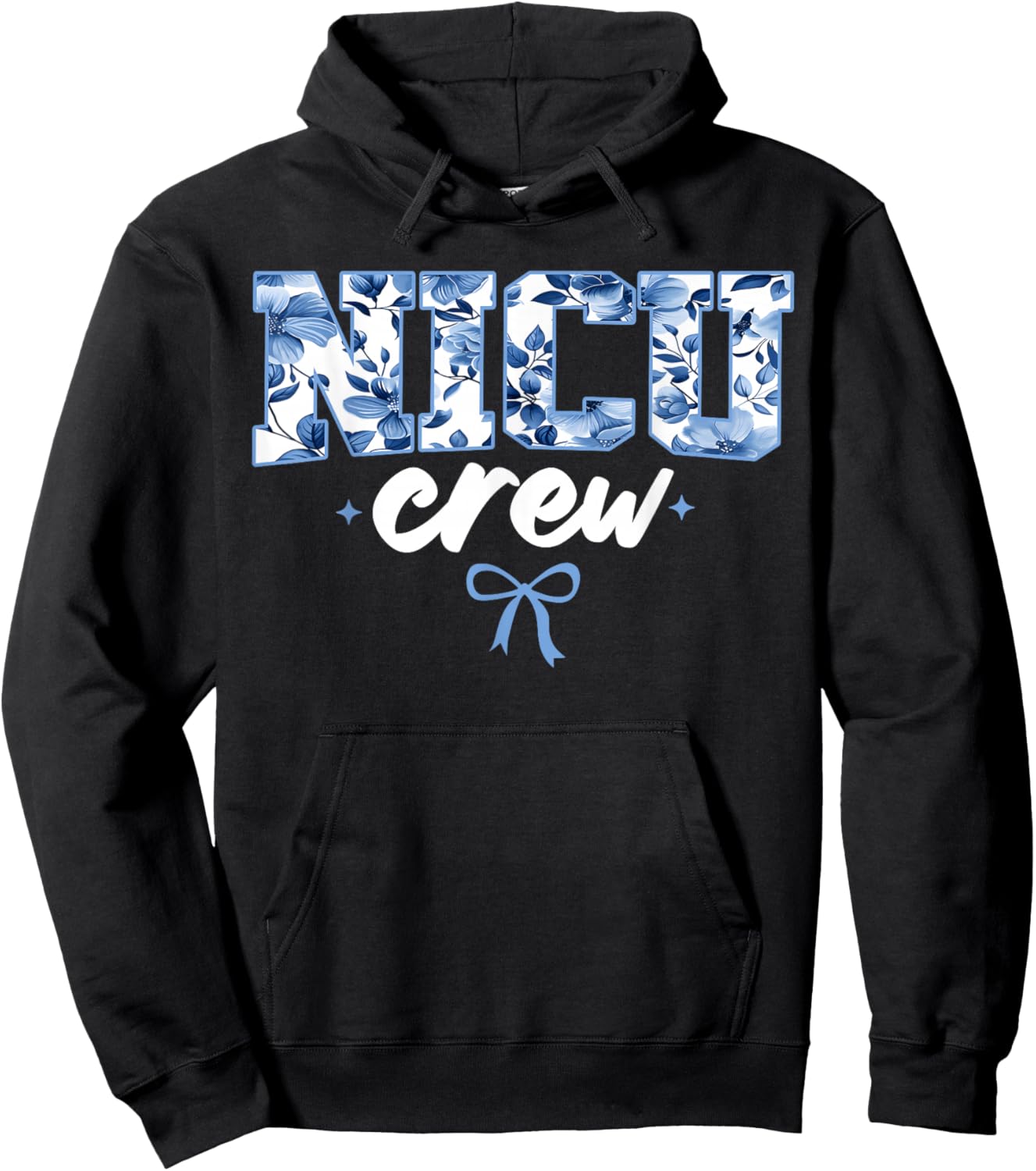 NICU Crew Nurse Neonatal Intensive Care Unit Team Hoodie - Hoodie | Black