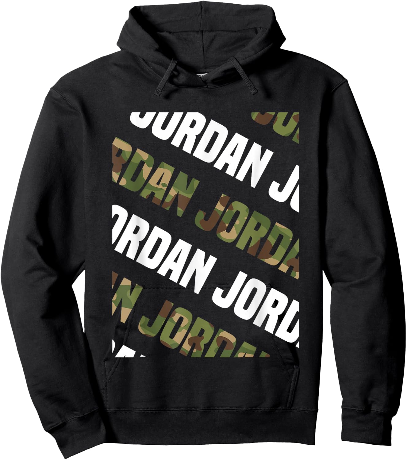 Jordan Camo Pattern Green Camouflage Hoodie - Hoodie | Black
