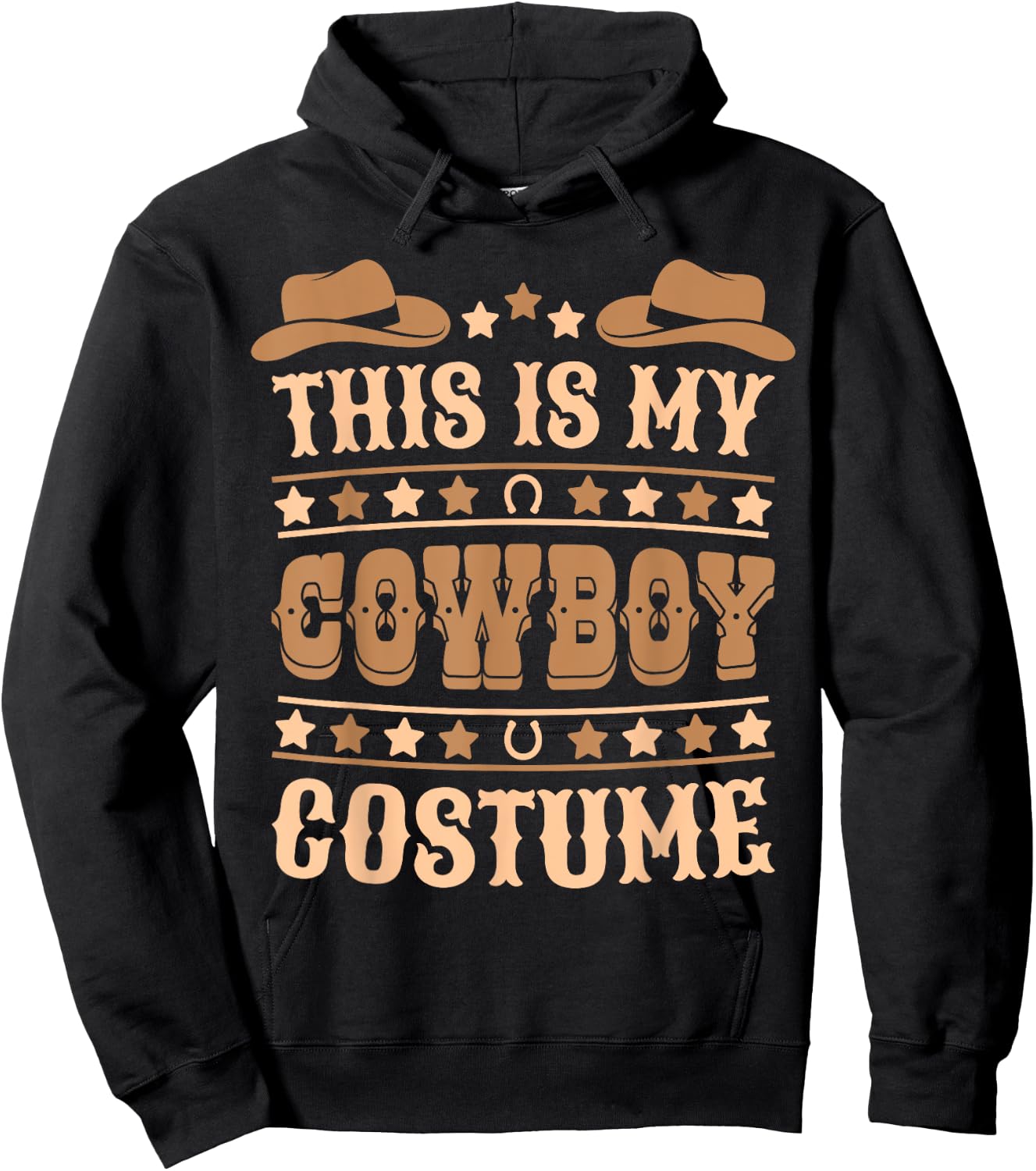 Cute Cowboy Western Cowboy Outfit Men Boy Kid Cowboy Costume Hoodie - Hoodie | Black