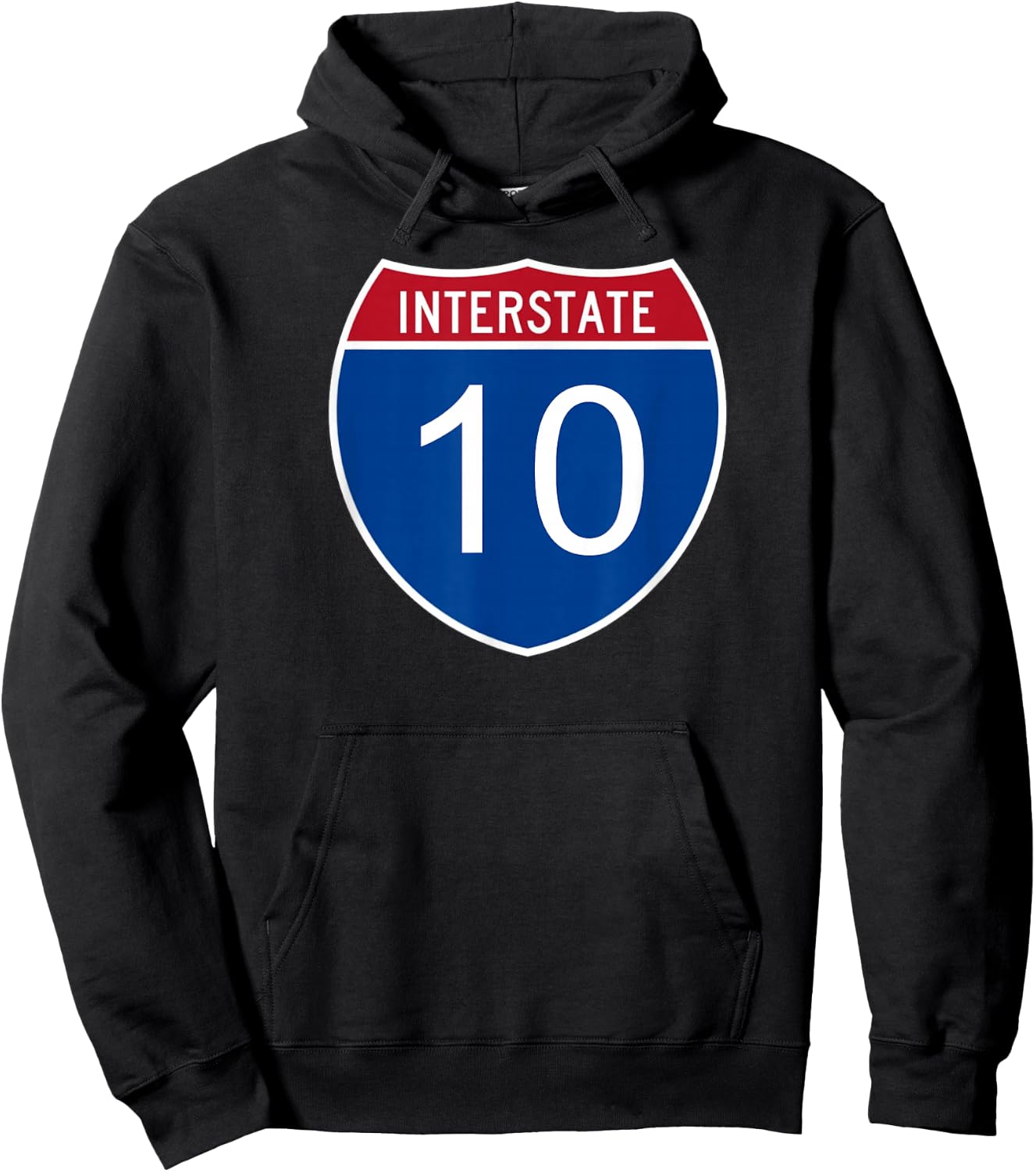 I-10 Interstate Road Trip Travel Souvenir - Interstate 10 Hoodie - Hoodie | Black