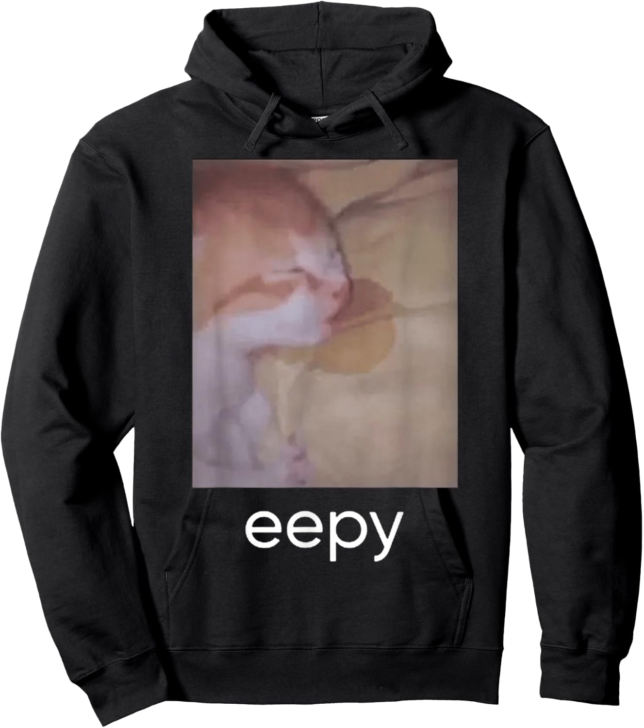 Eepy Cat Meme Hoodie - Hoodie | Black