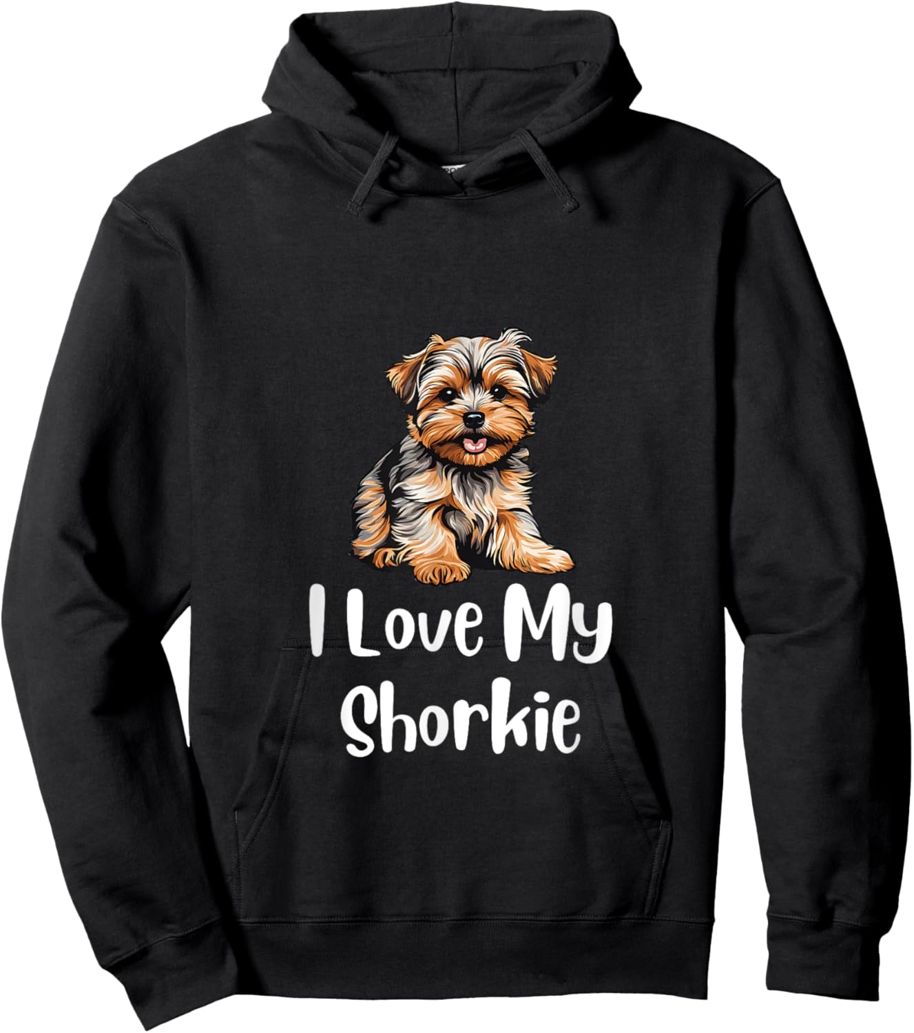 I Love My Shorkie Dog Lovers Hoodie - Hoodie | Black