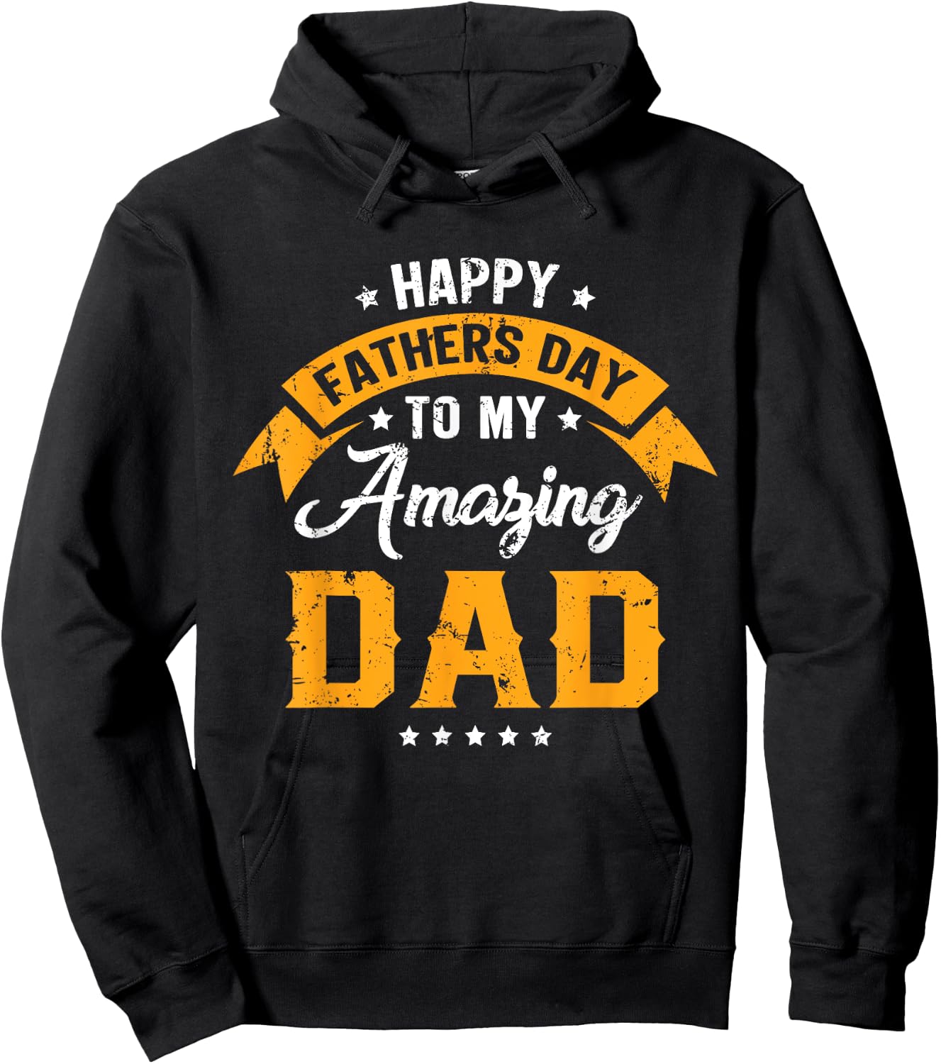 Happy Father's Day To My Amazing Dad From Daughter Son Daddy Hoodie - Hoodie | Black