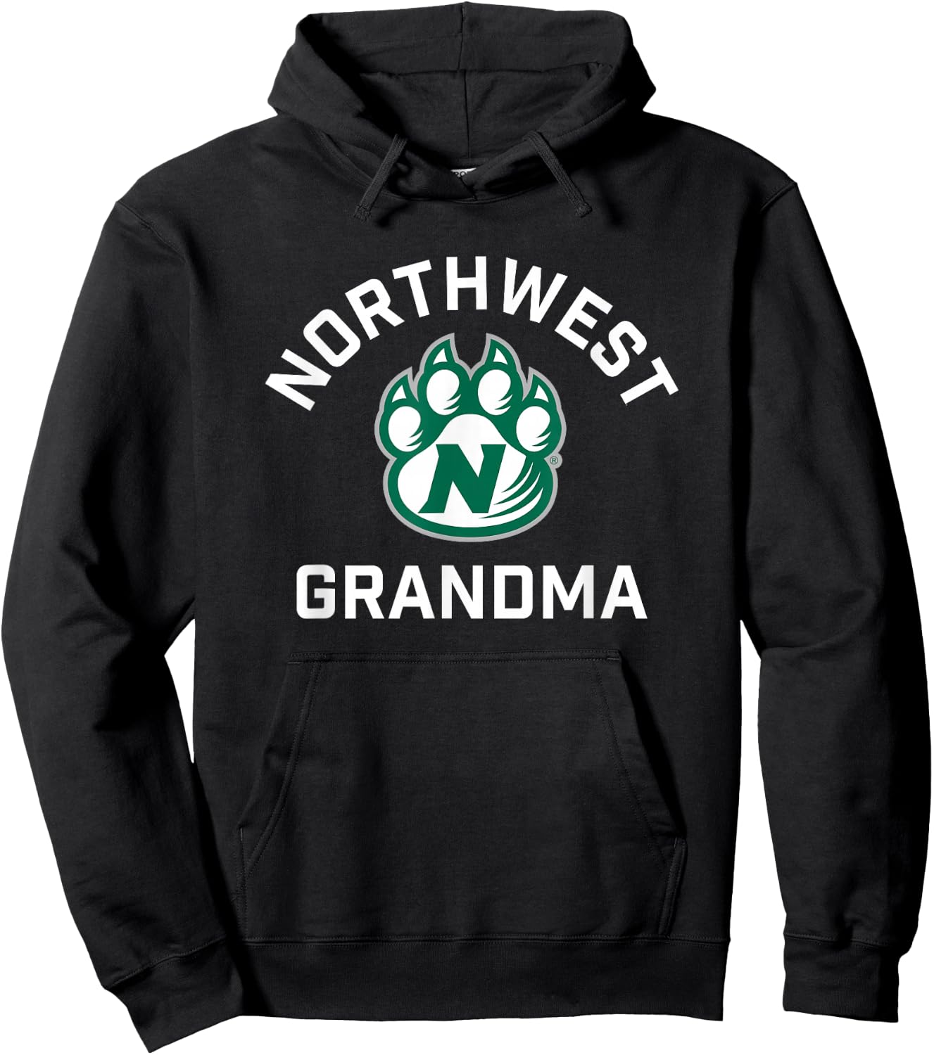 Northwest Missouri State Bearcats Arched Grandma Hoodie - Hoodie | Black