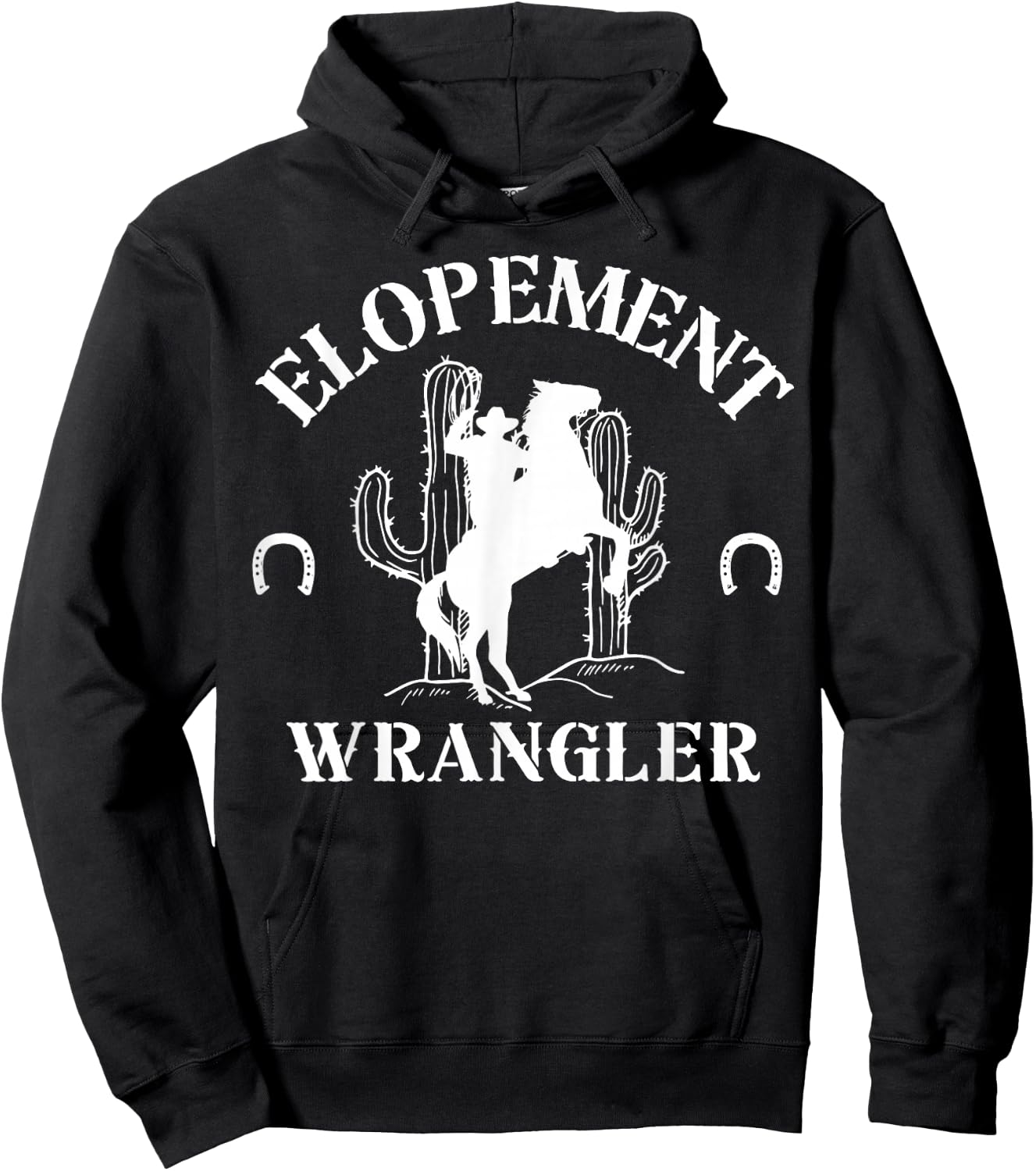 Retro Elopement Wrangler RBT Registered Behavior Therapist Hoodie - Hoodie | Black