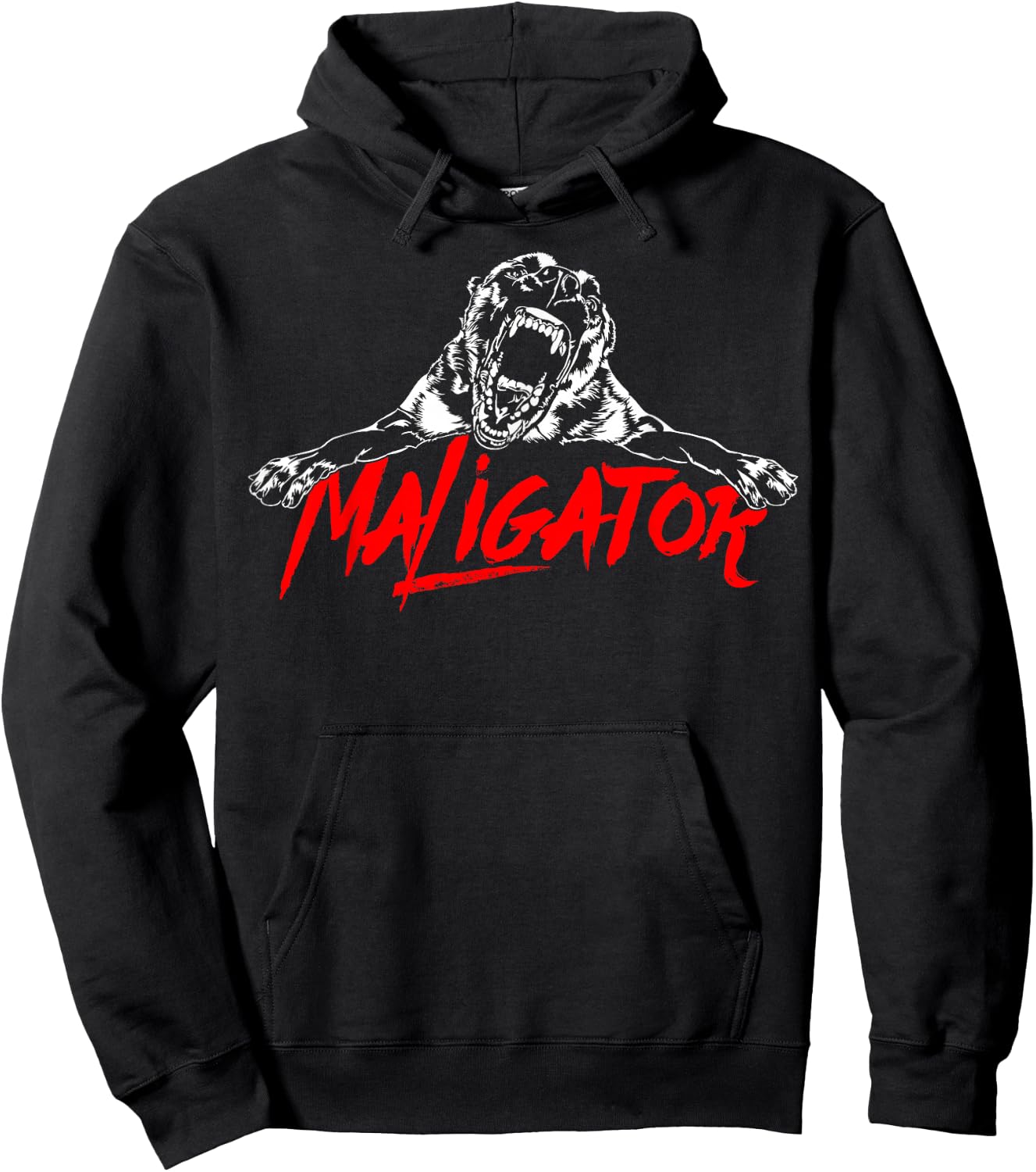 Maligator Belgian Malinois Hund Fun Shirt Gift Hoodie - Hoodie | Black