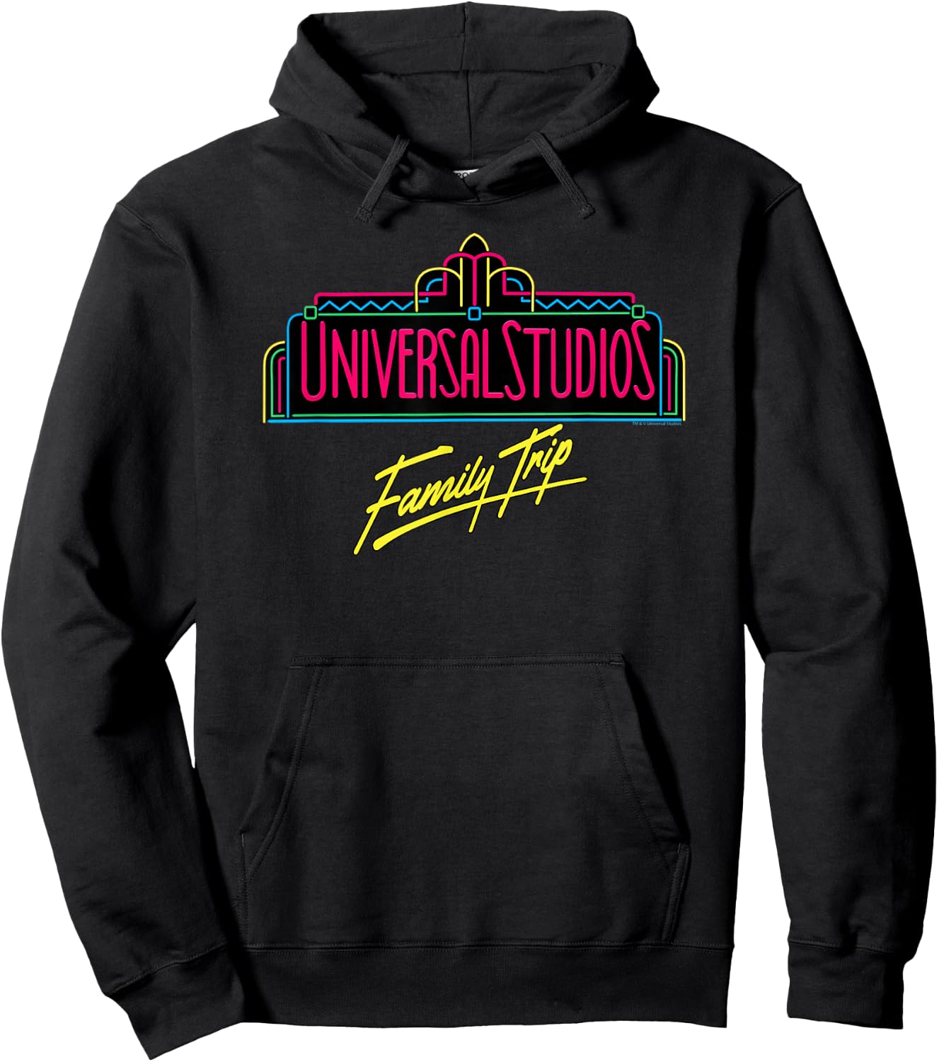 Universal Studios Marquee Family Trip Hoodie - Hoodie | Black