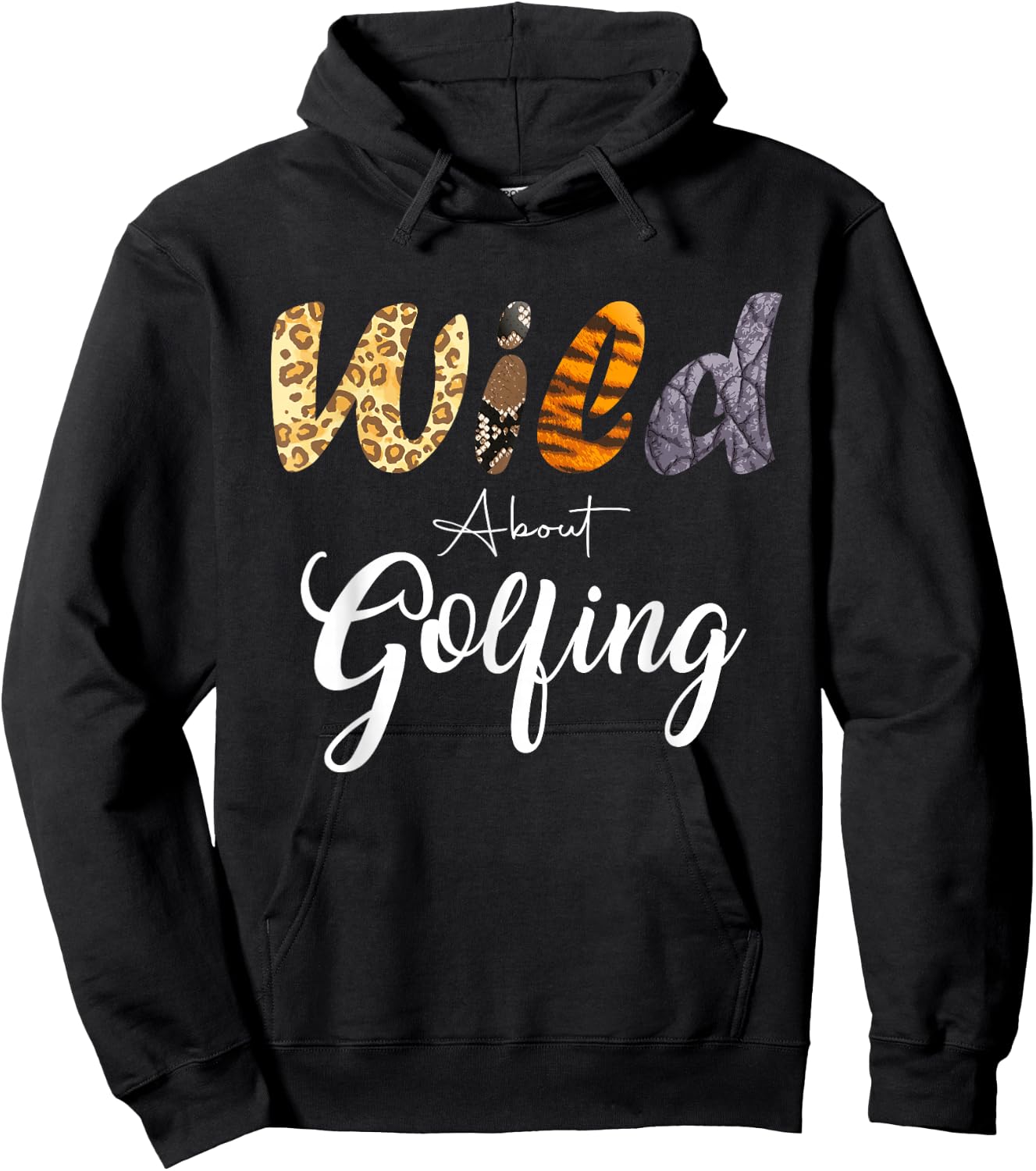 Leopard Wild About Golf Courses Hoodie - Hoodie | Black
