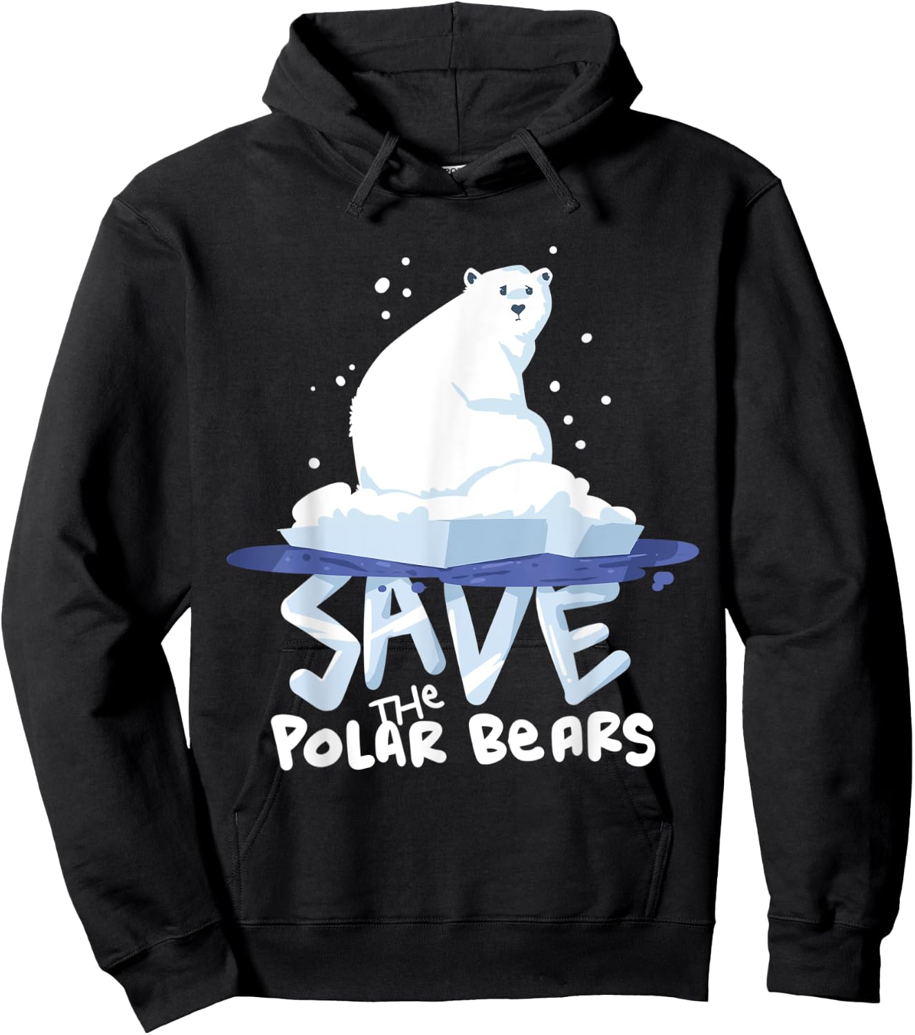 Save The Polar Bears Save Animals Shirt Gift. Hoodie - Hoodie | Black