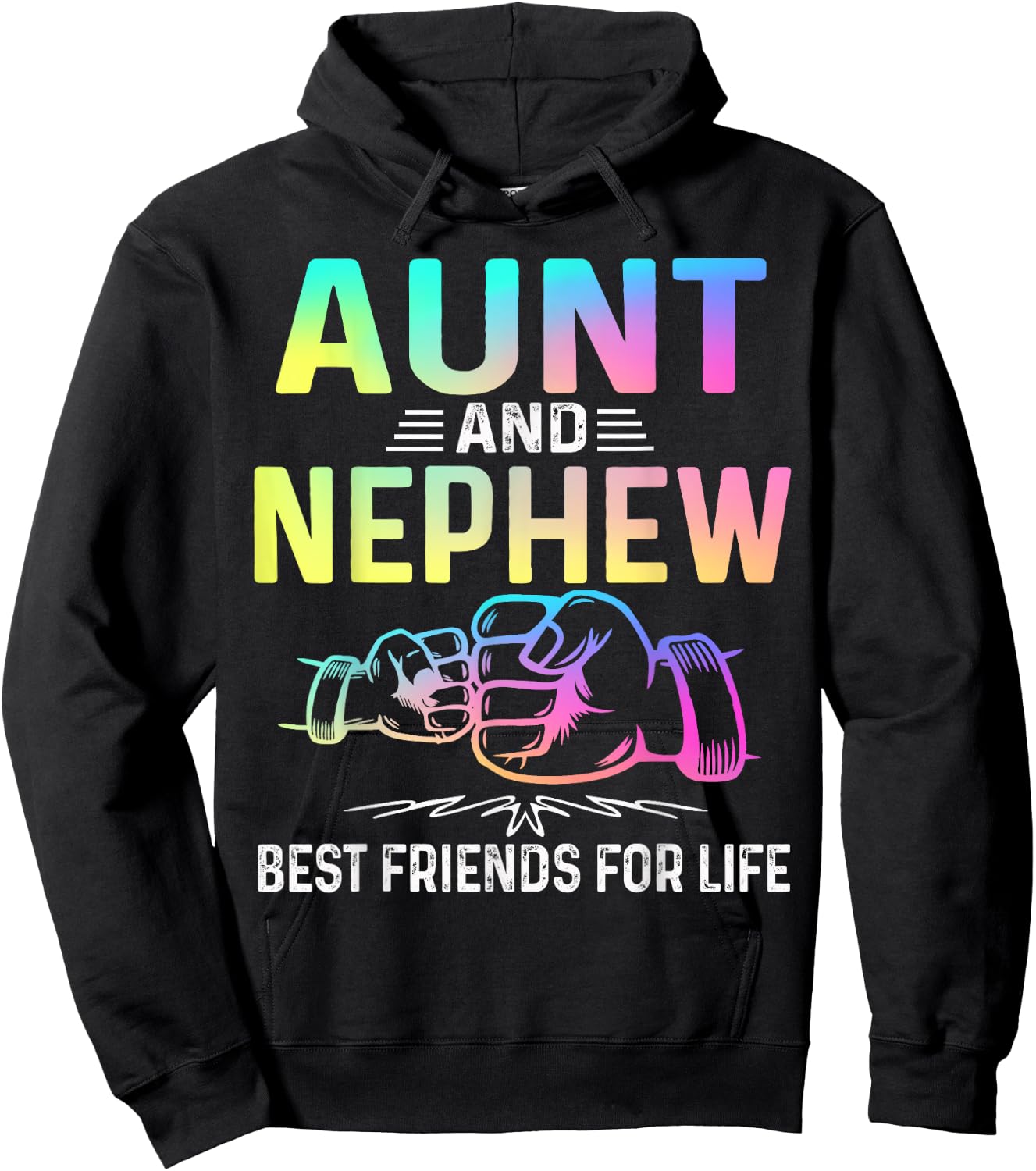 Aunt and Nephew Best Friends for Life Matching Aunt Nephew Hoodie - Hoodie | Black