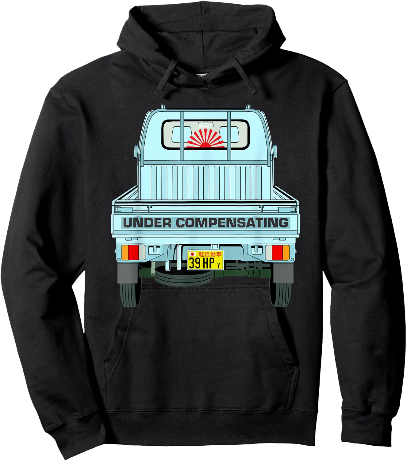 Japan Mini Truck Kei CarCab Over Compact 4wd Off Road Truck Hoodie - Hoodie | Black