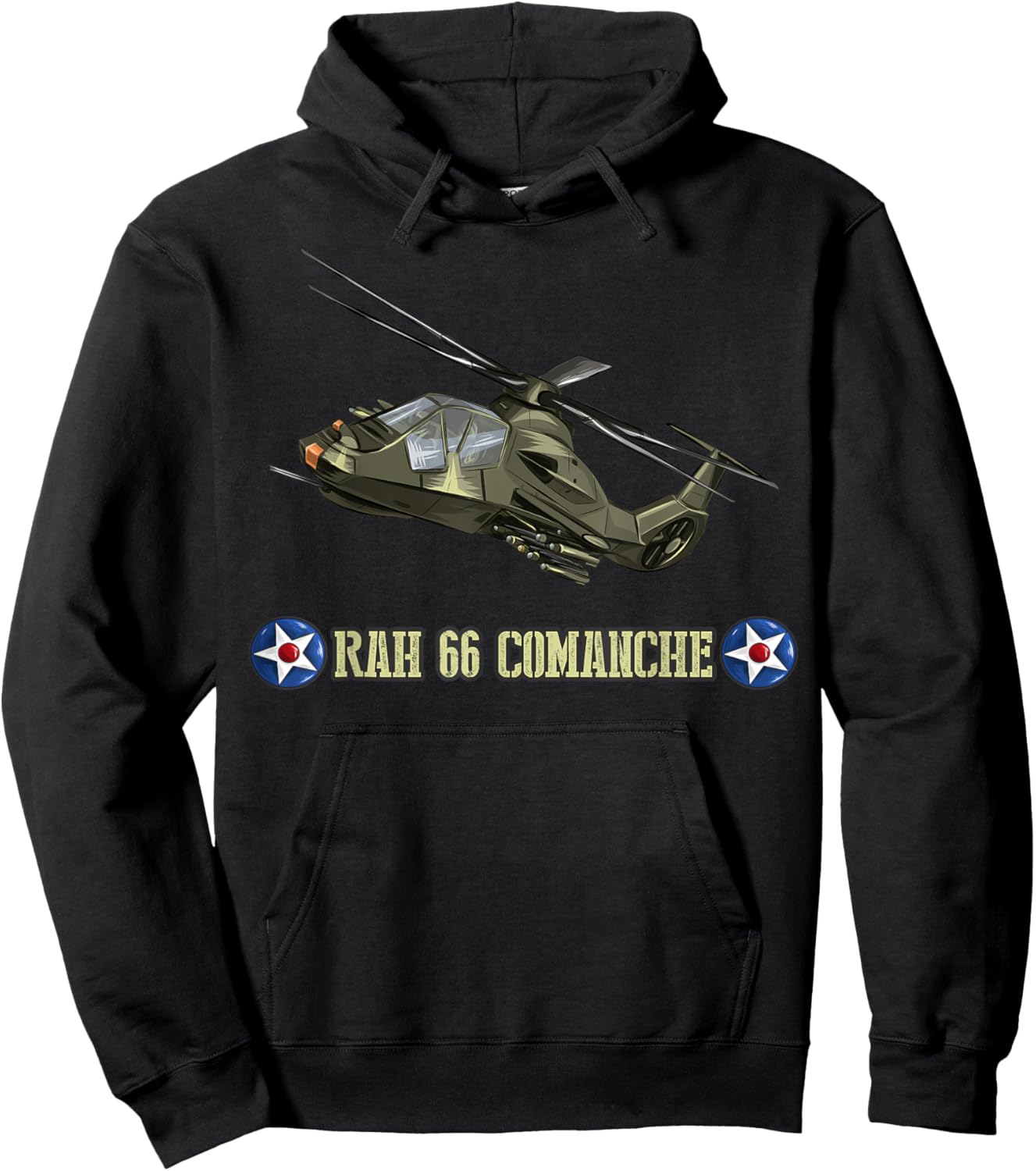 US military aircraft RH-66 Comanche helicopter aviator gift Hoodie - Hoodie | Black