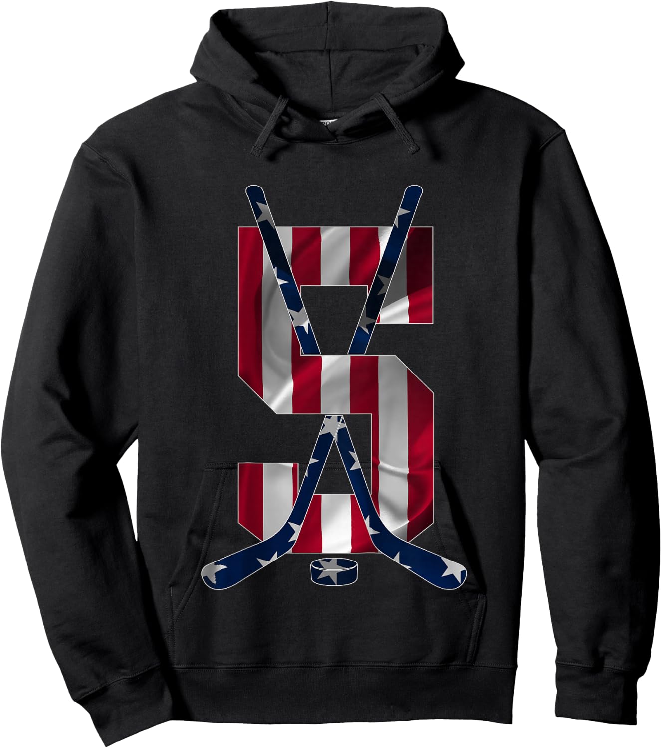 Number 5 Years Ice Hockey 5th Birthday Hoodie - Hoodie | Black
