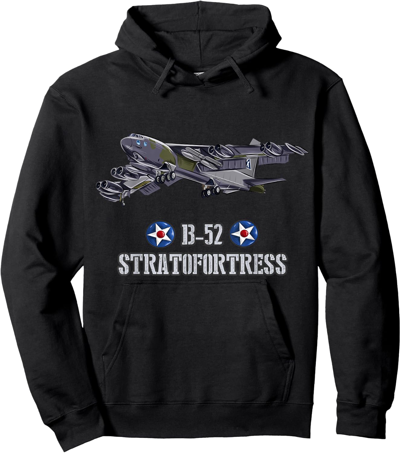 American aircraft Heavy Bomber B-52 Hoodie - Hoodie | Black