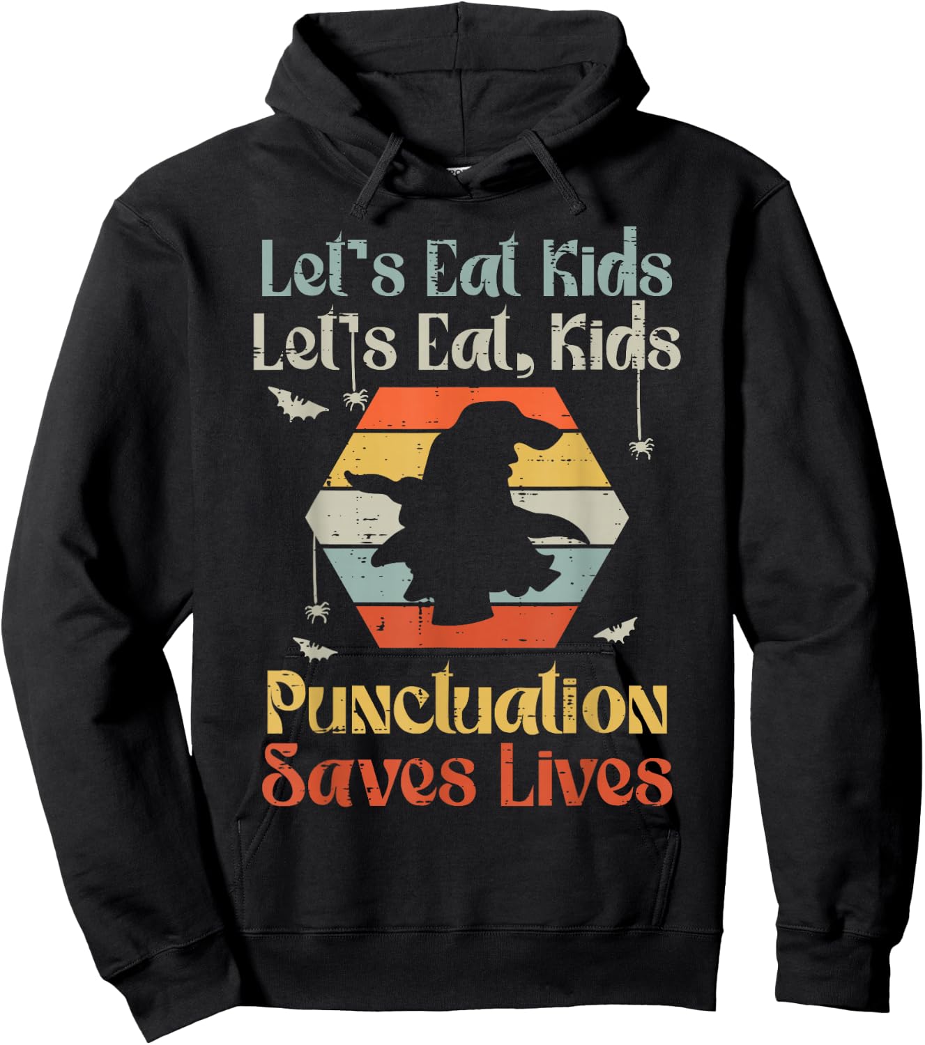 Halloween Lets Eat Kids Funny English Teacher Costume Women Hoodie - Hoodie | Black