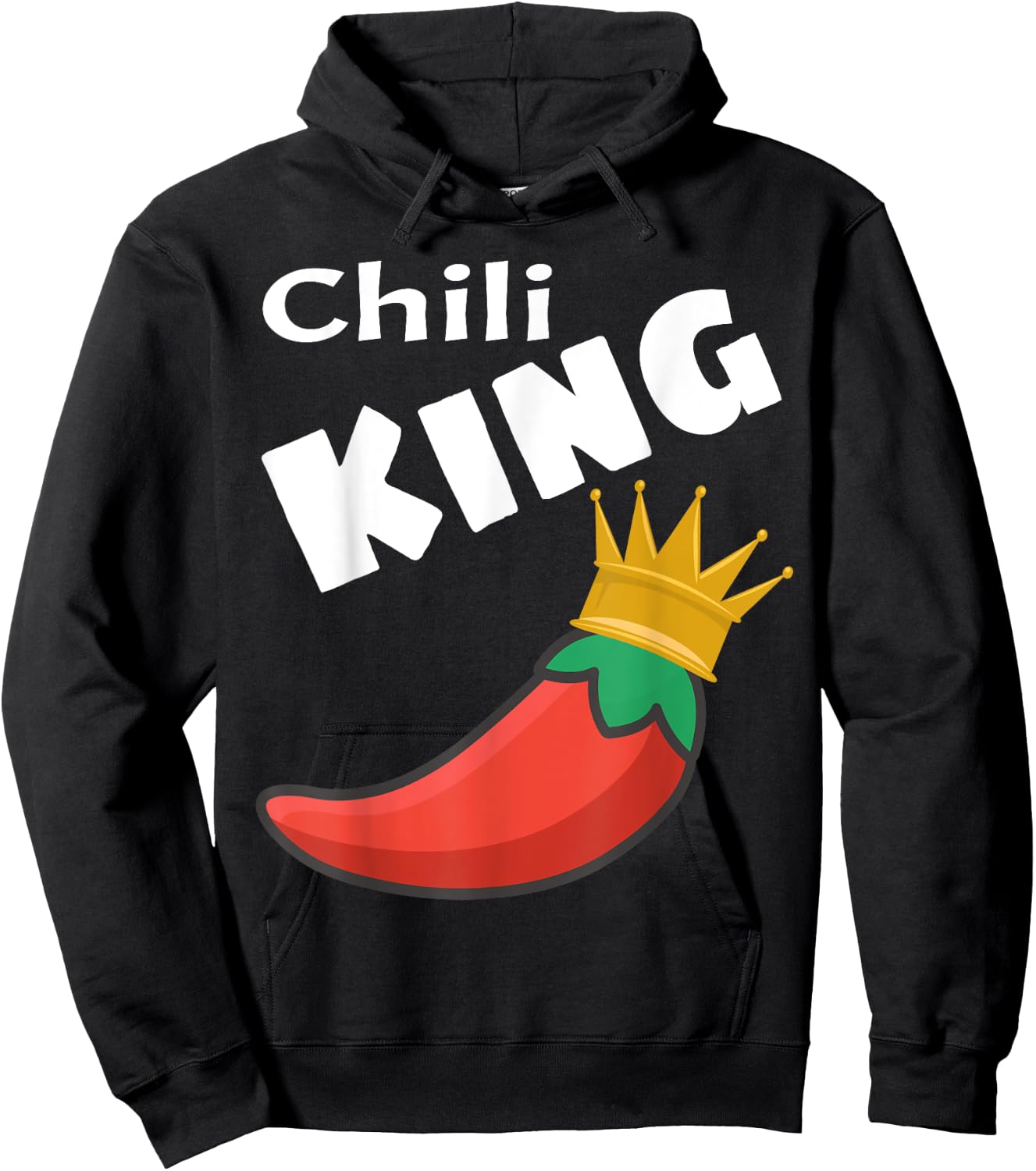 Chili King Cook Off Winner Funny Foodie Lover Saying Humor Hoodie - Hoodie | Black