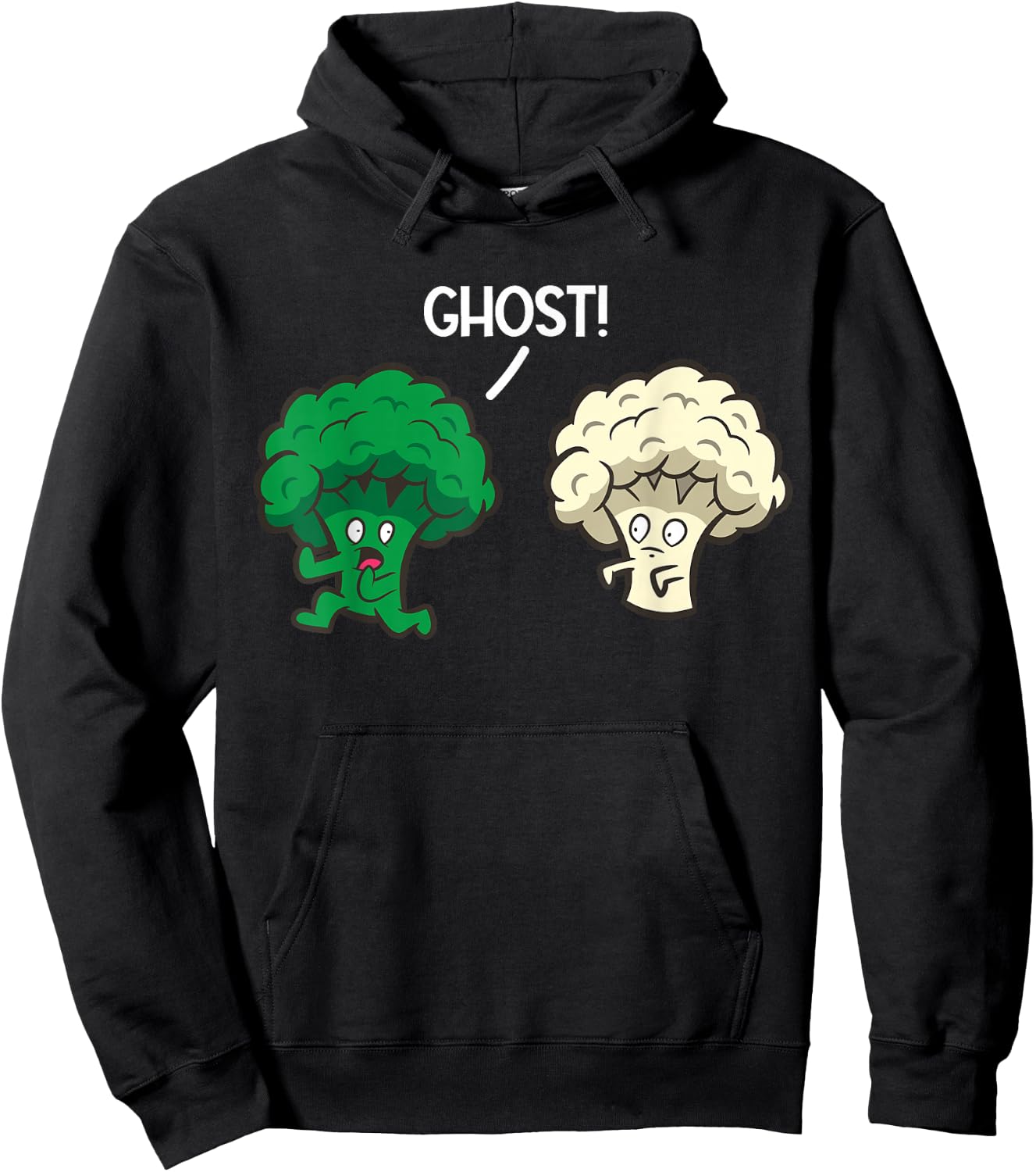 Broccoli Ghost Cauliflower Hoodie - Hoodie | Black