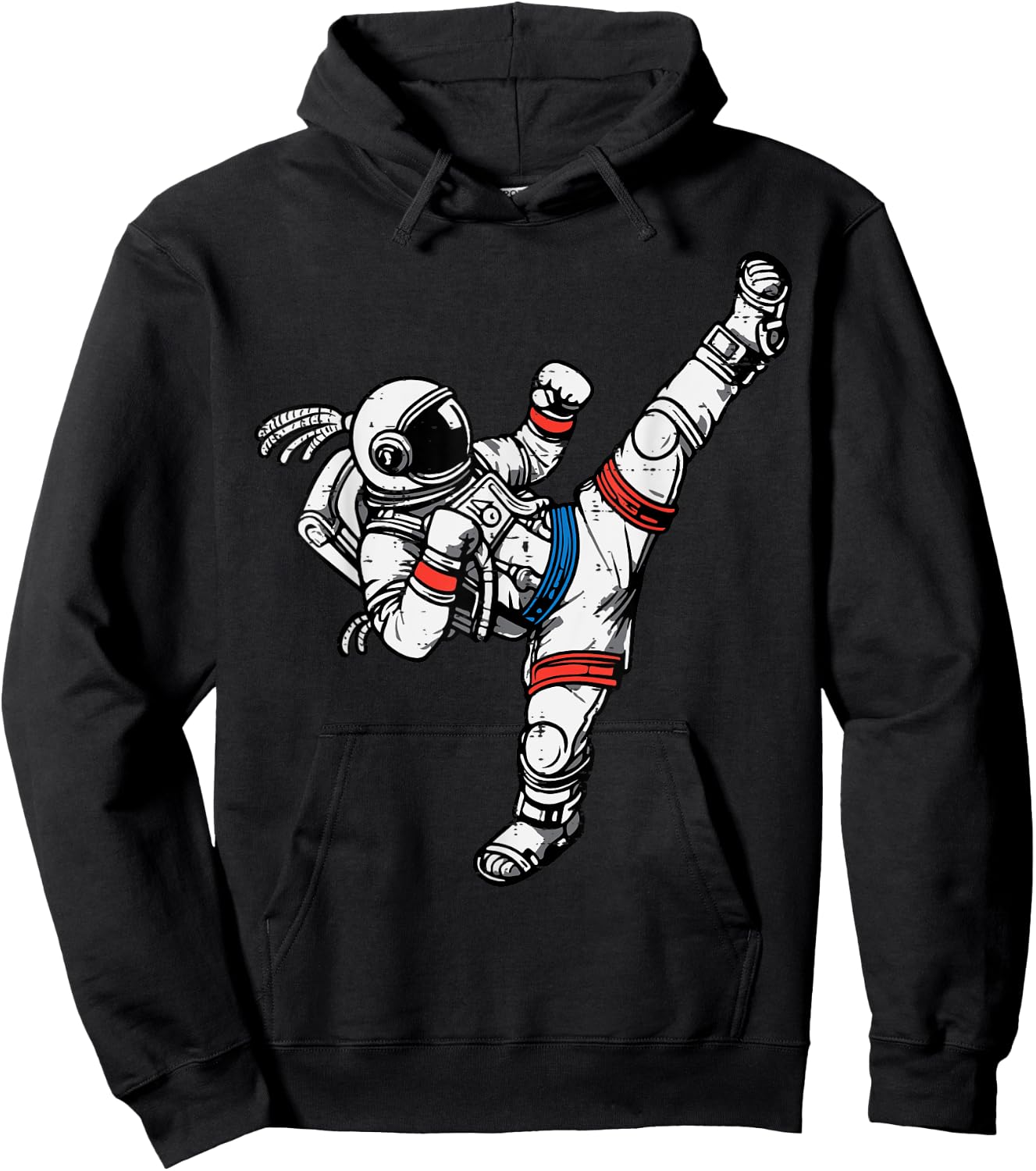Astronaut Muay Thai Fighter Space Martial Arts Men Women Kid Hoodie - Hoodie | Black