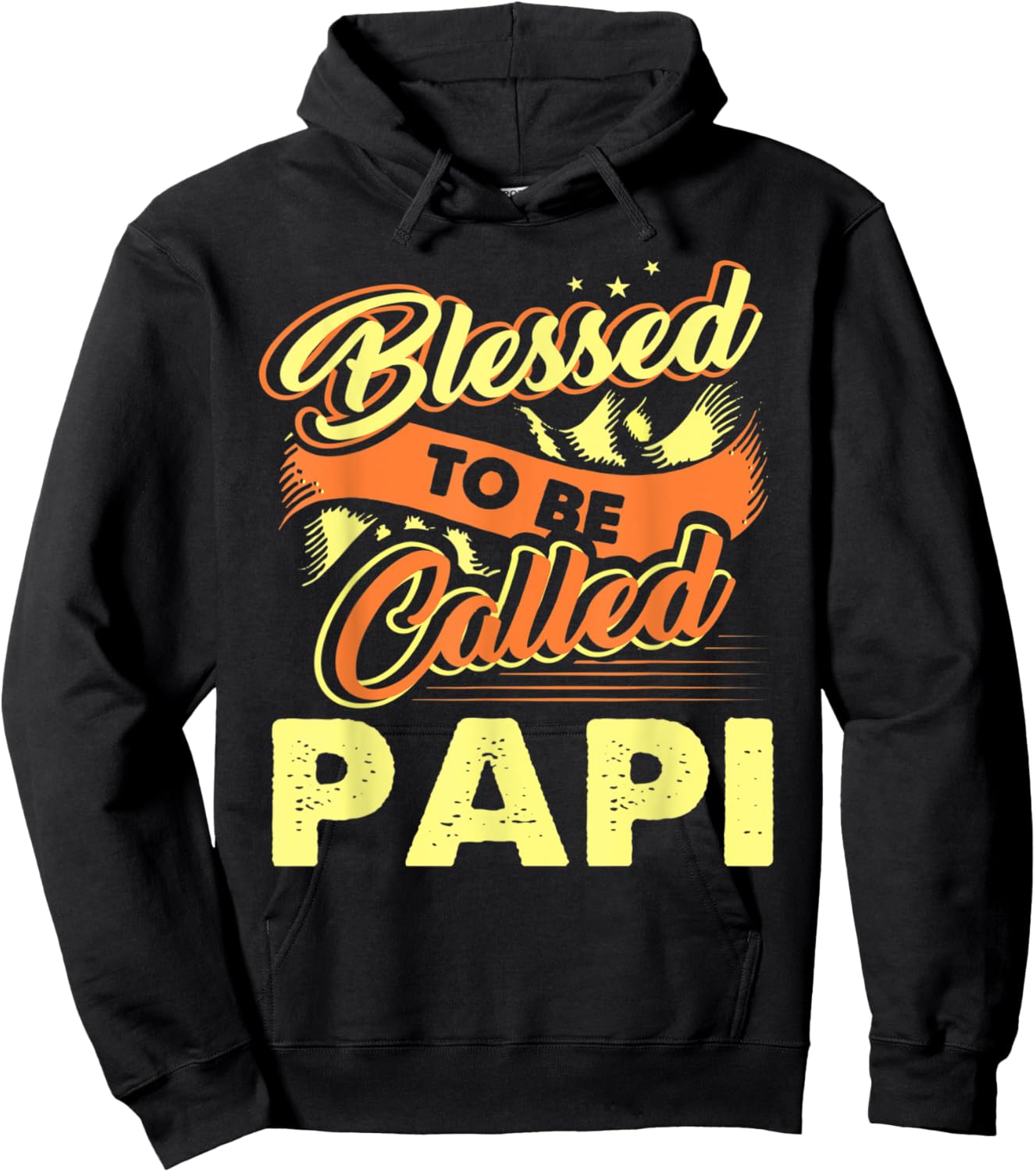 Fathers Day Blessed To Be Called Papi Gift Hoodie - Hoodie | Black