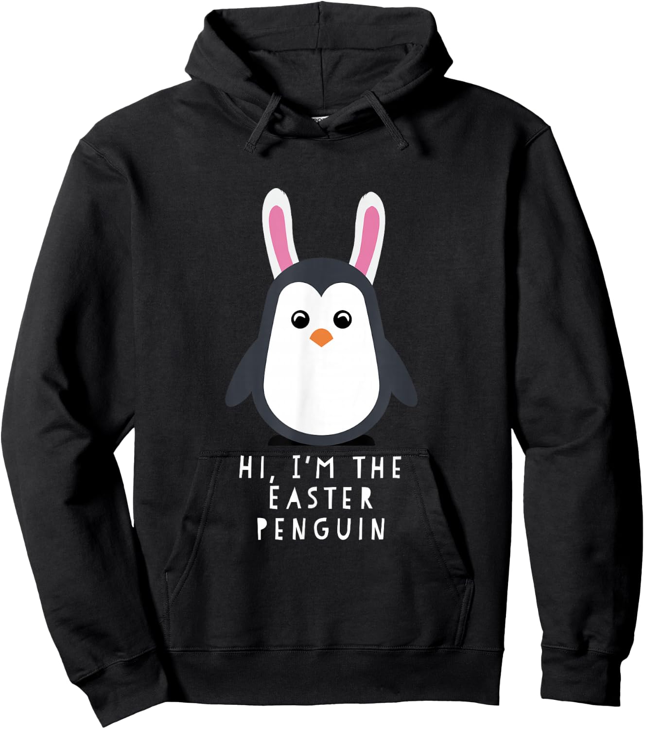 Hi I'm The Easter Penguin Shirt Hoodie - Hoodie | Black