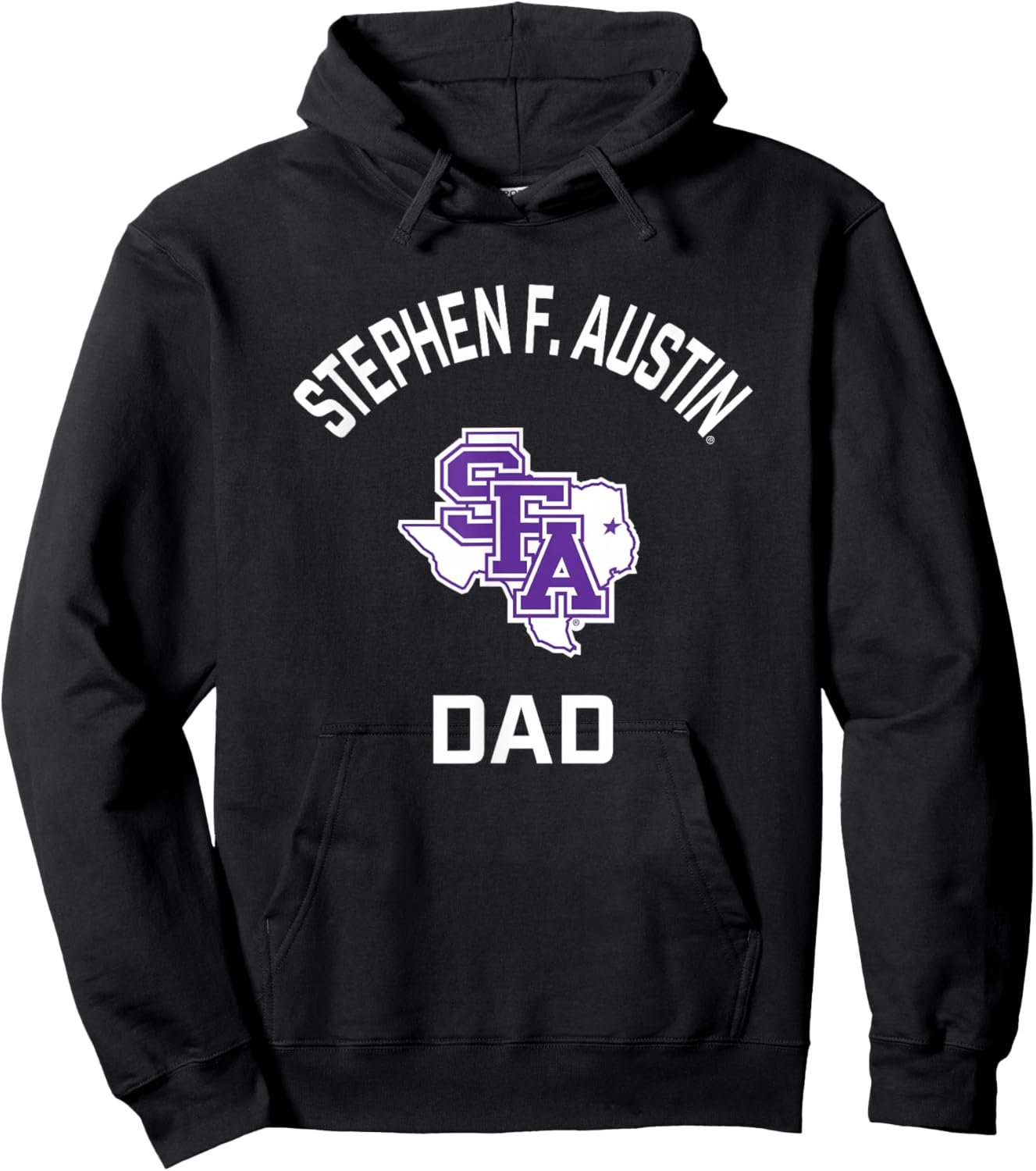 Stephen F. Austin State Lumberjacks Arched Dad Hoodie - Hoodie | Black