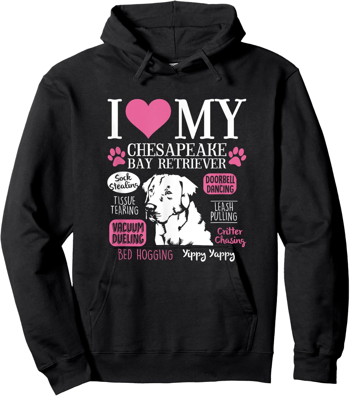 Dog Anatomy Of a Chesapeake Bay Retriever Hoodie - Hoodie | Black