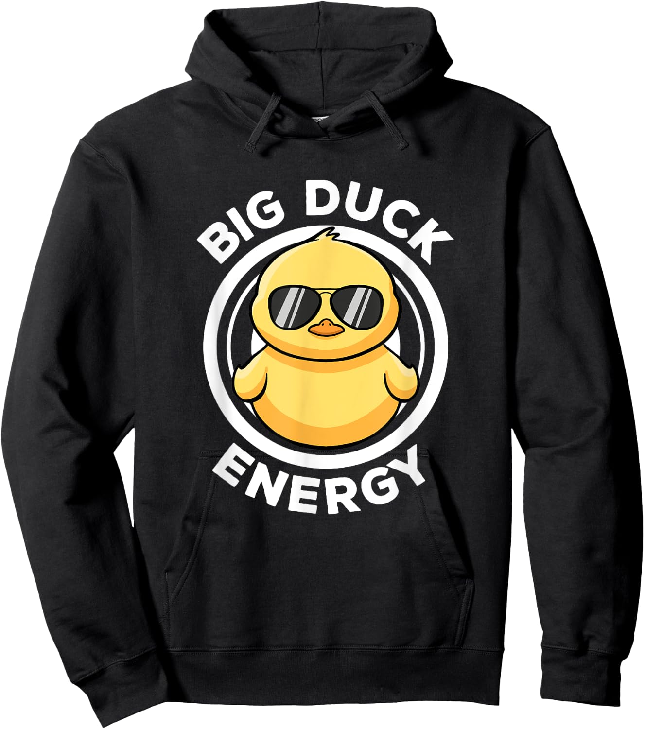 Big Duck Energy Duckie I Love Ducks Lovers Funny Rubber Duck Hoodie - Hoodie | Black