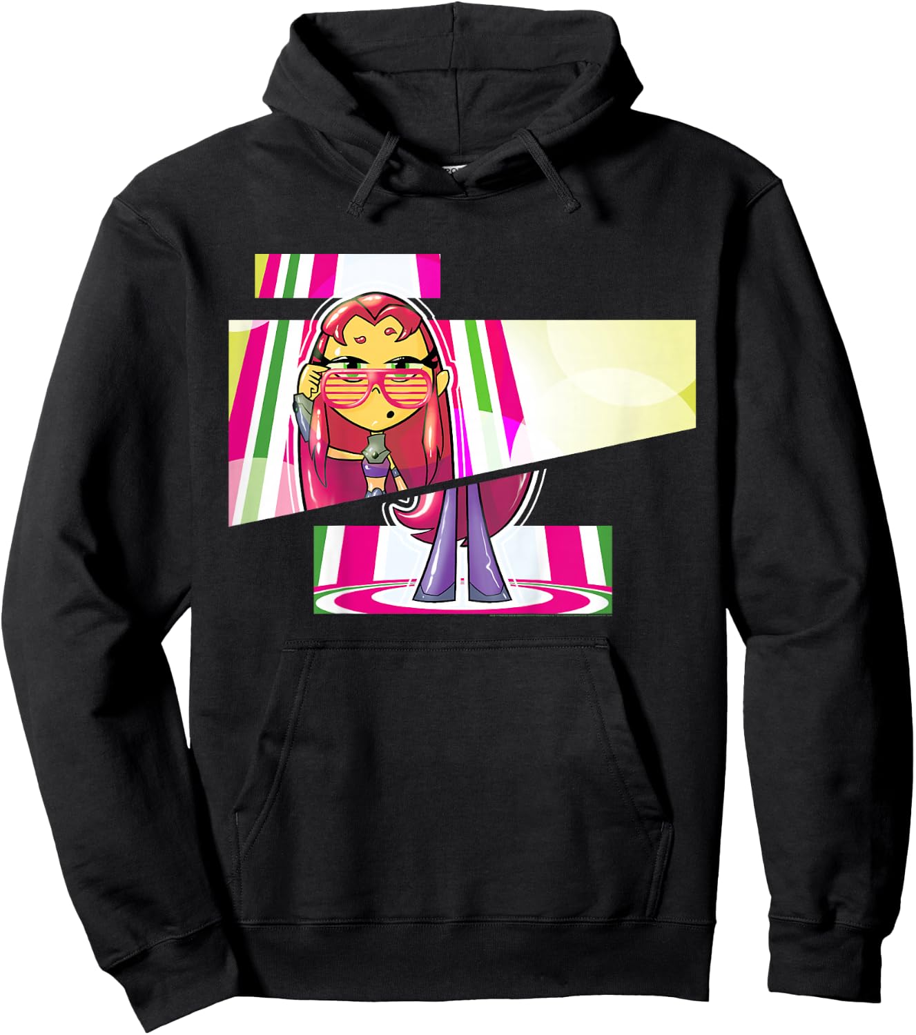 Kids DC Comics Teen Titans Go! Starfire Cut Panels Hoodie - Hoodie | Black