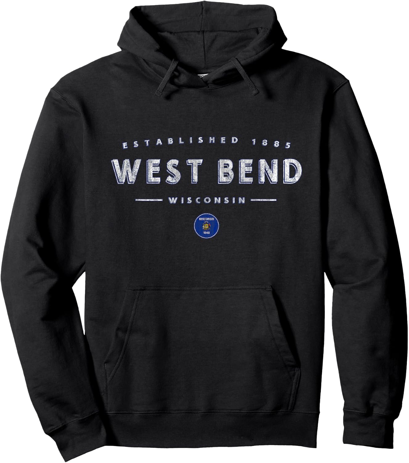 West Bend Wisconsin - West Bend WI Hoodie - Hoodie | Black