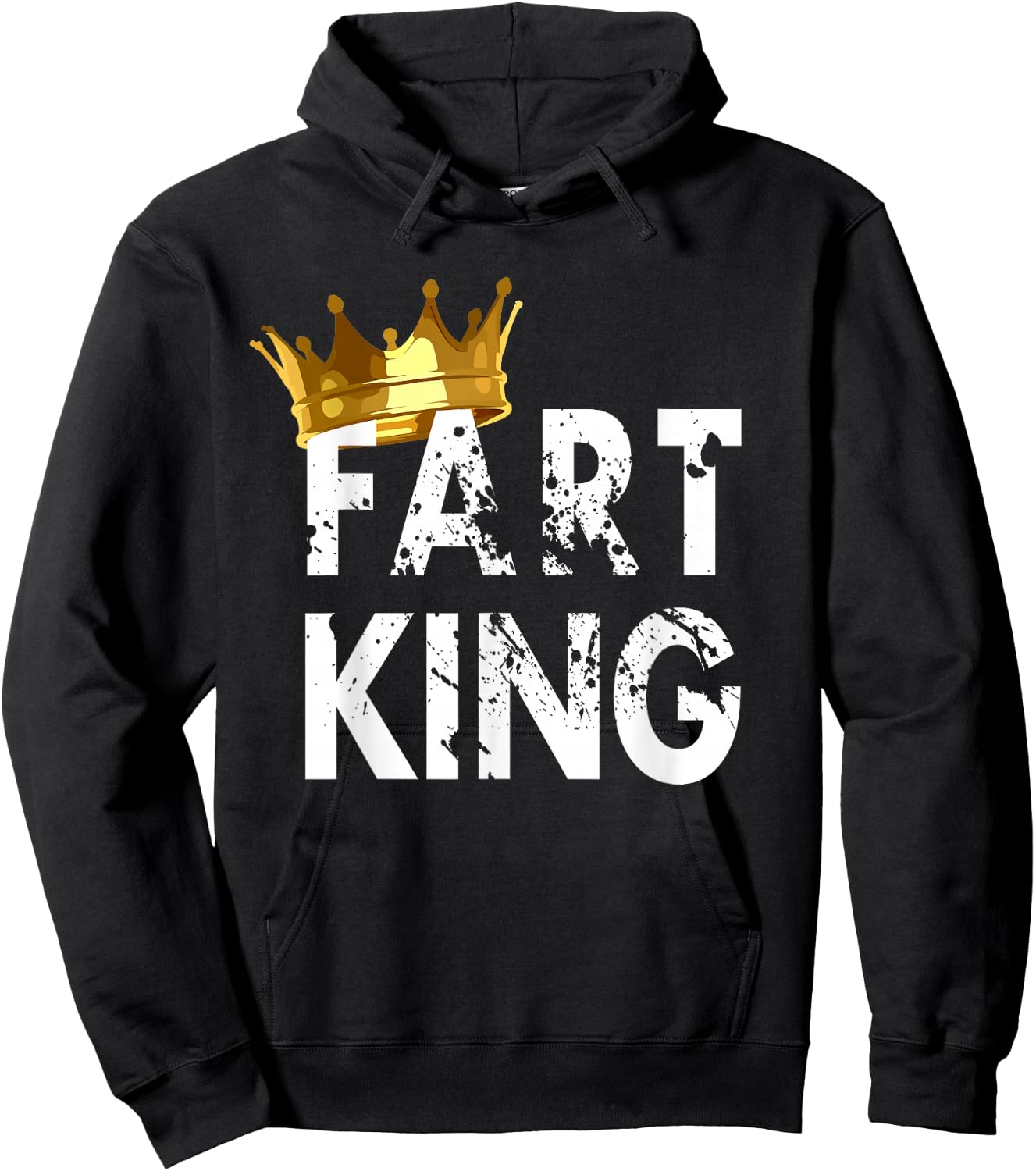 Fart King Flatulence Crown Furts Hoodie - Hoodie | Black