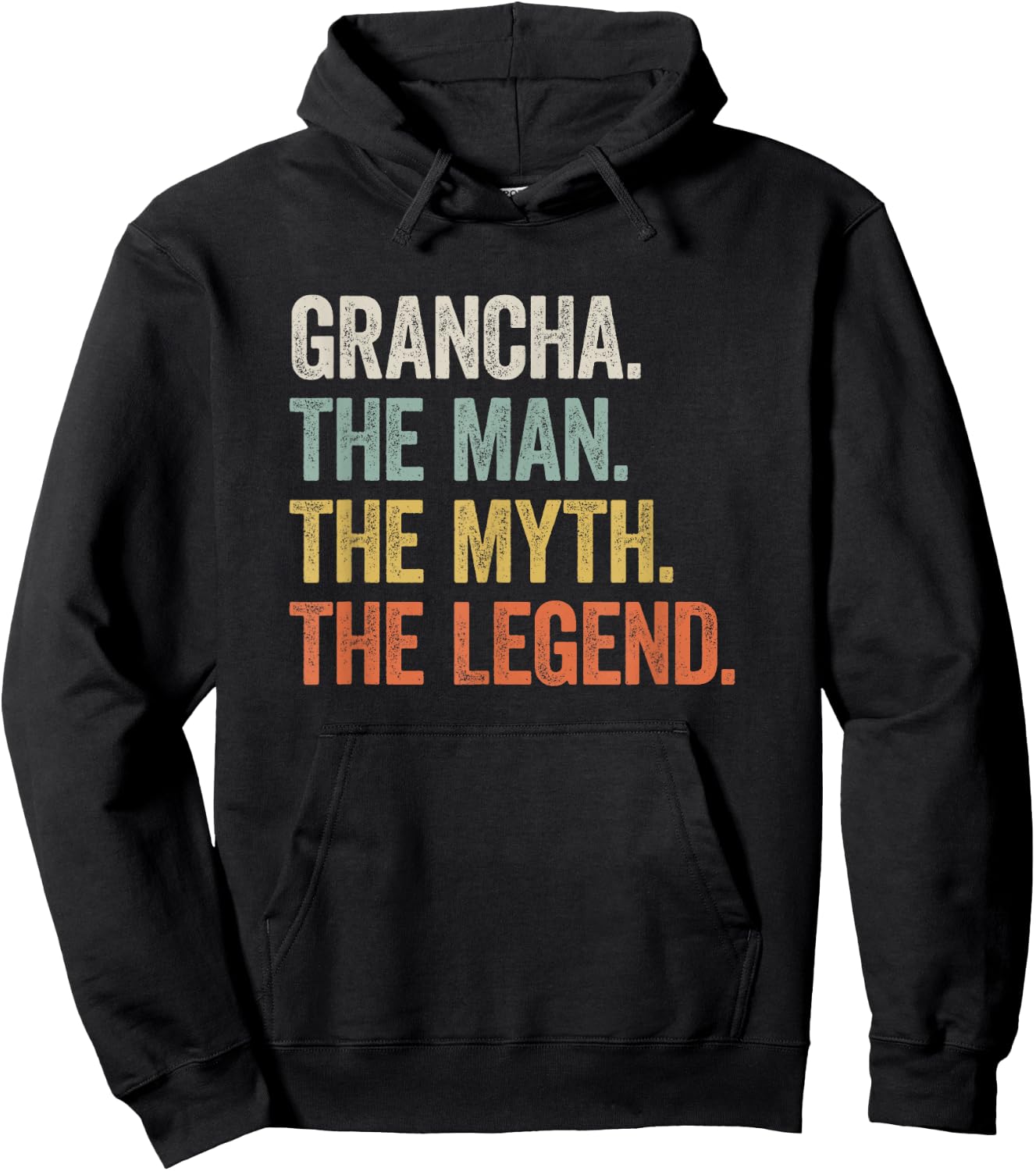 Grancha - Cool Funny Legend Welsh Father's Day Hoodie - Hoodie | Black