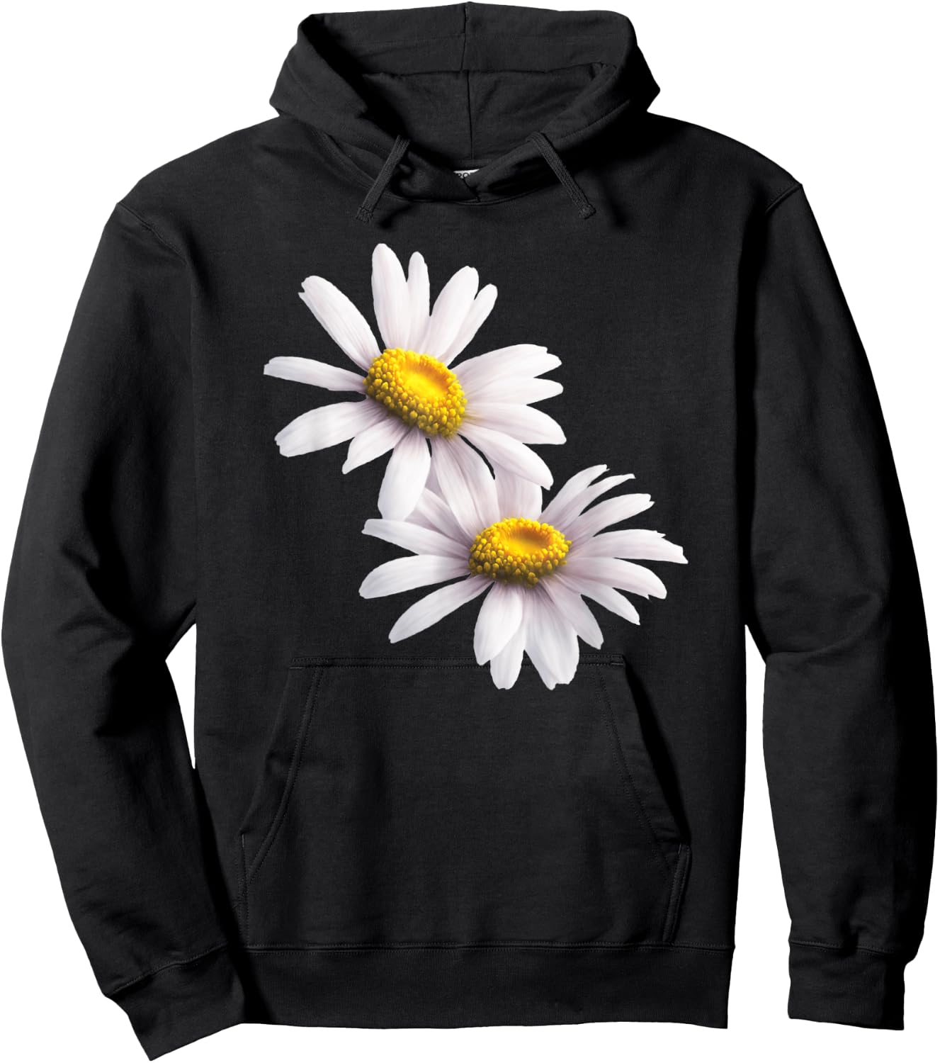 Nice white Daisies Flower Cute Daisies Flower Daisies Lovers Hoodie - Hoodie | Black