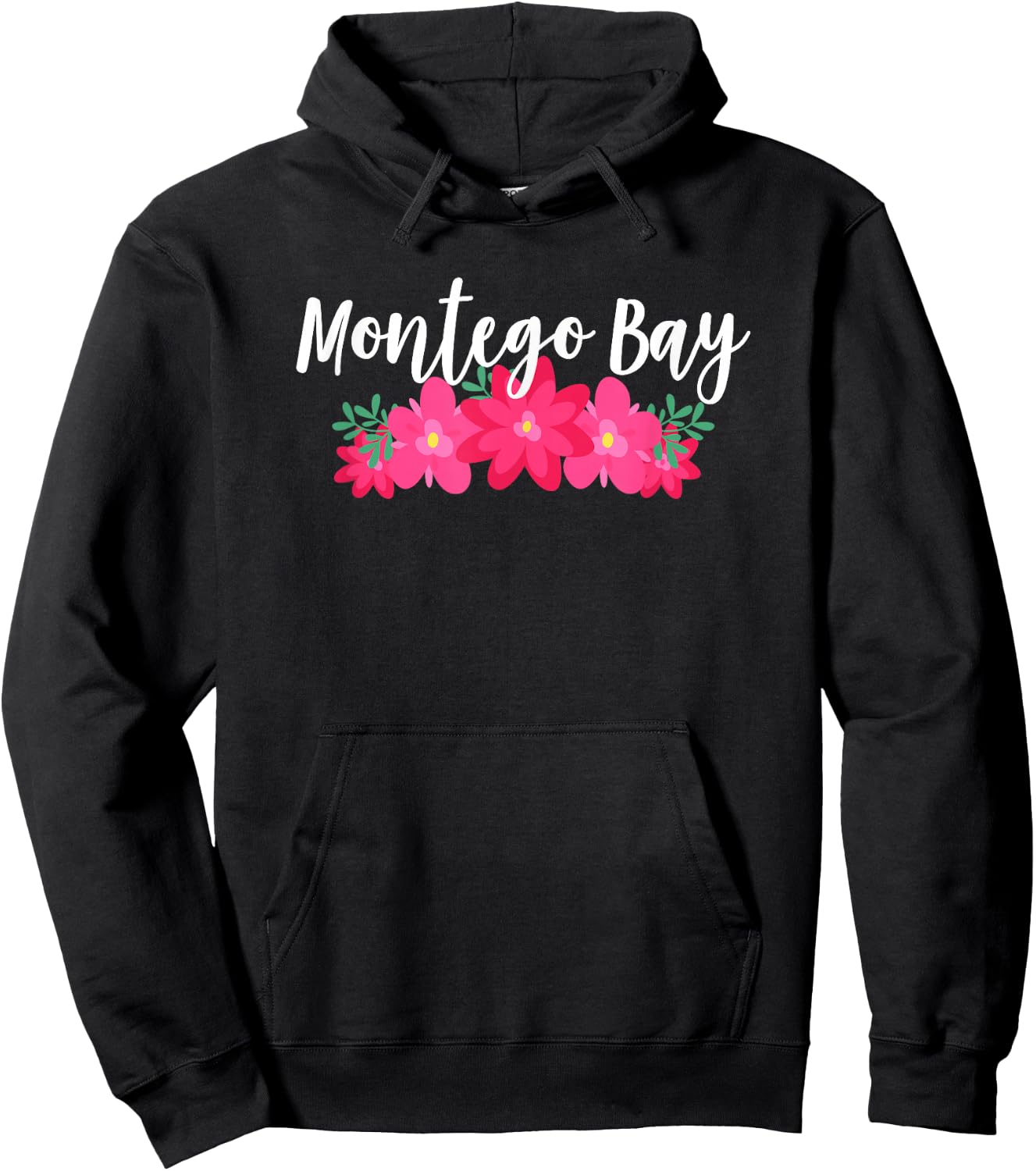 Montego Bay Jamaica Tropical Vacation Hoodie - Hoodie | Black