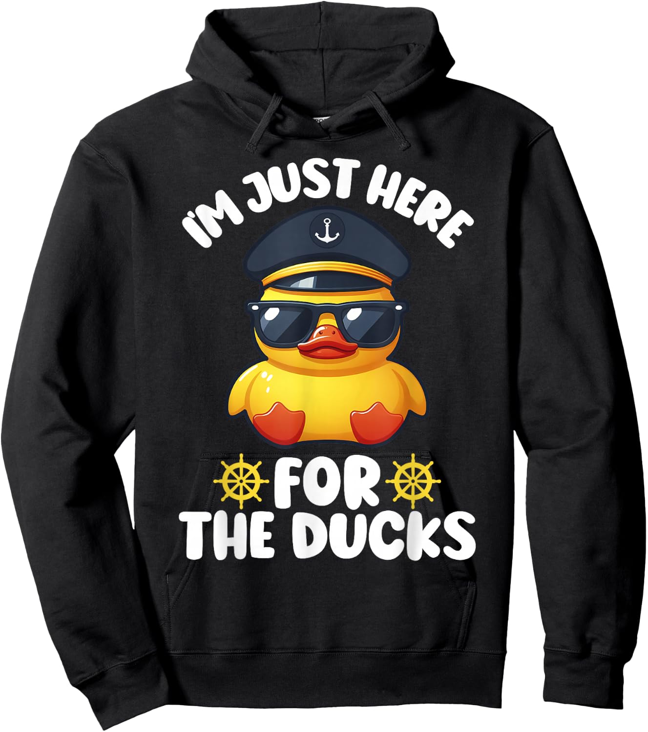 I'm Just Here for the Ducks Funny Cruising Matching Group Hoodie - Hoodie | Black