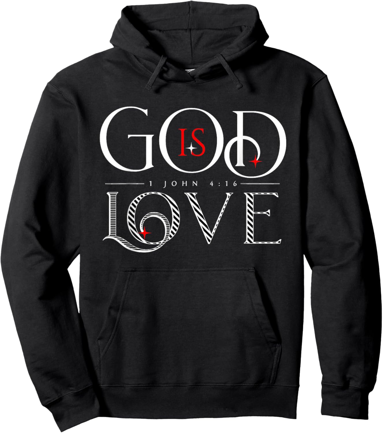 God Is Love 1 John 4:16 Hoodie - Hoodie | Black