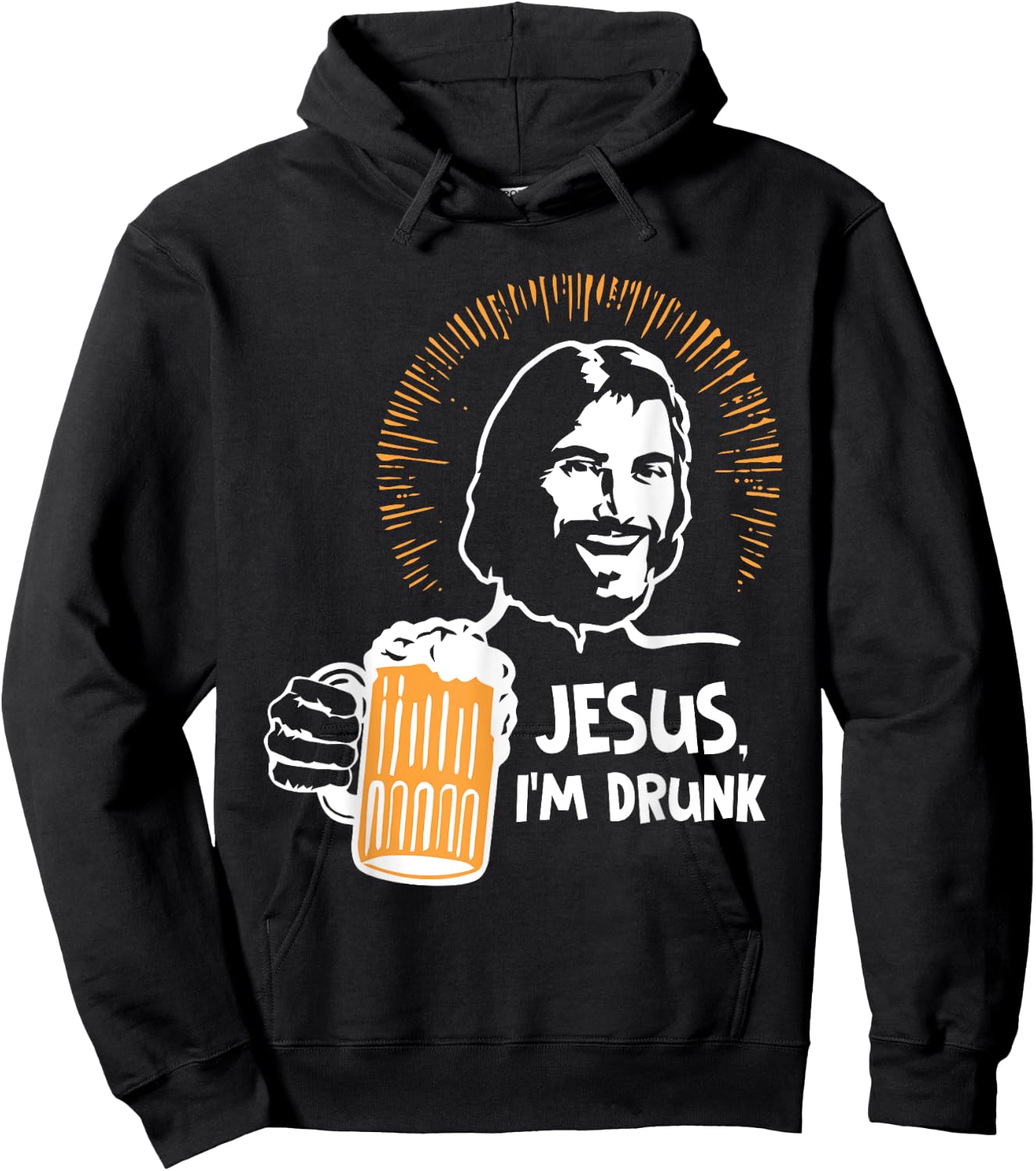 Je-sus, I'm Drunk Funny Beer Lovers Hoodie - Hoodie | Black