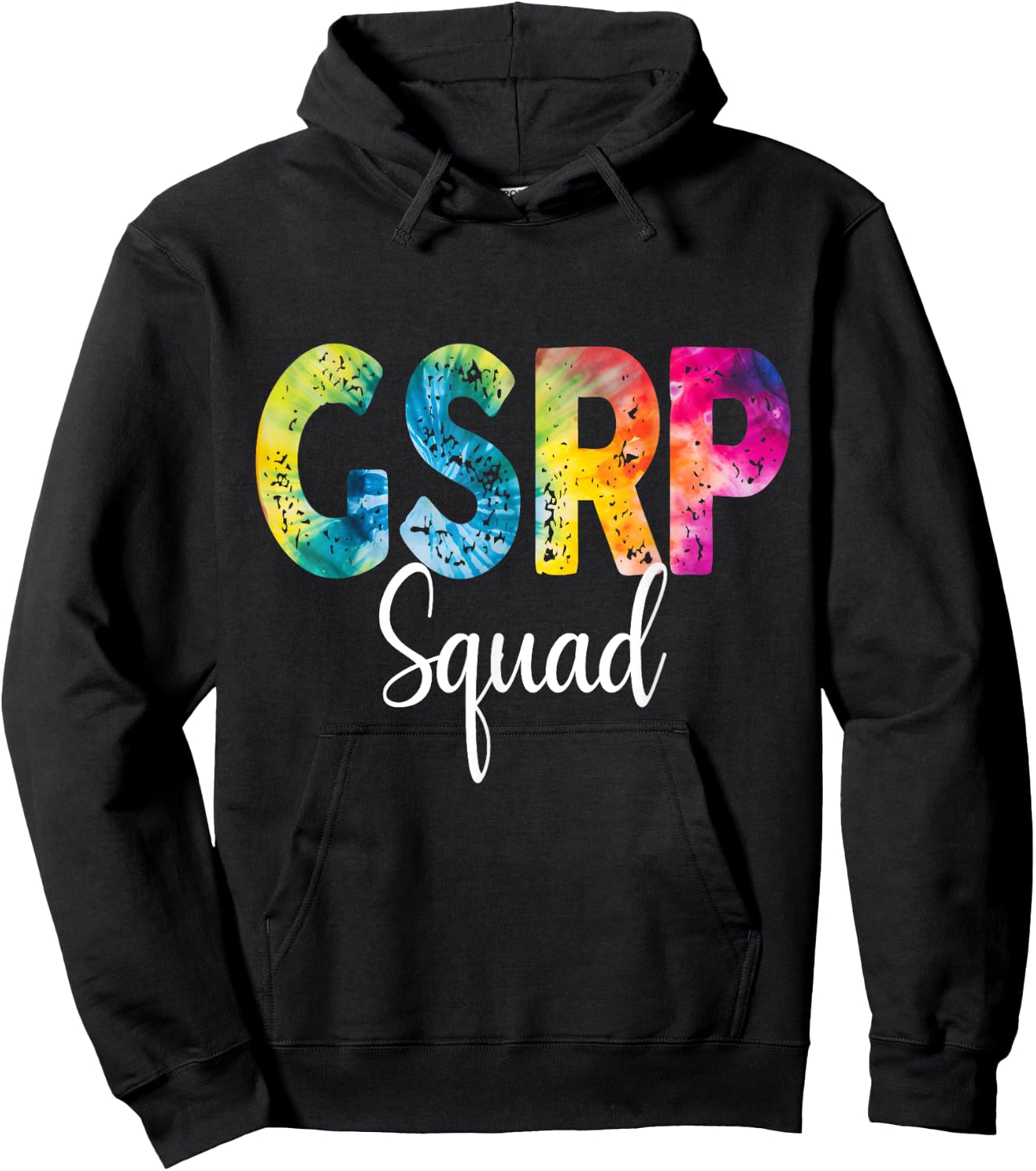 GSRP Squad Tie Dye Back To School women appreciation Hoodie - Hoodie | Black