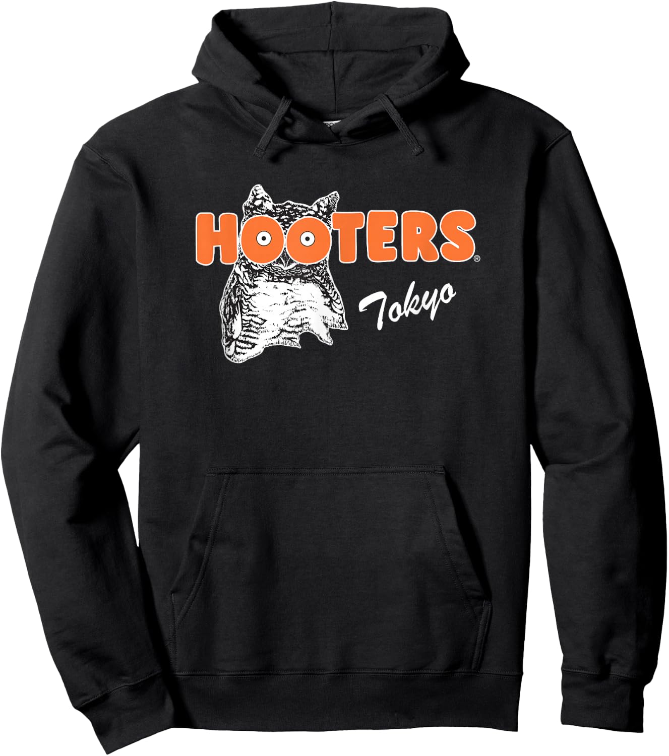 Hooters Tokyo Destination Restaurant Souvenir Retro Foodie Hoodie - Hoodie | Black