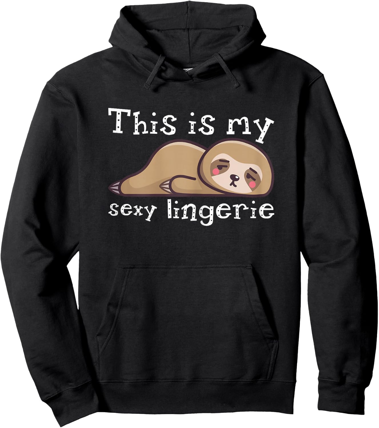 This is My Sexy Lingerie Night Costume for Wife Hoodie - Hoodie | Black