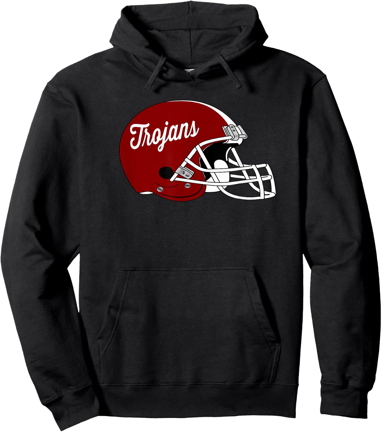 Trojans Football Helmet Hoodie - Hoodie | Black