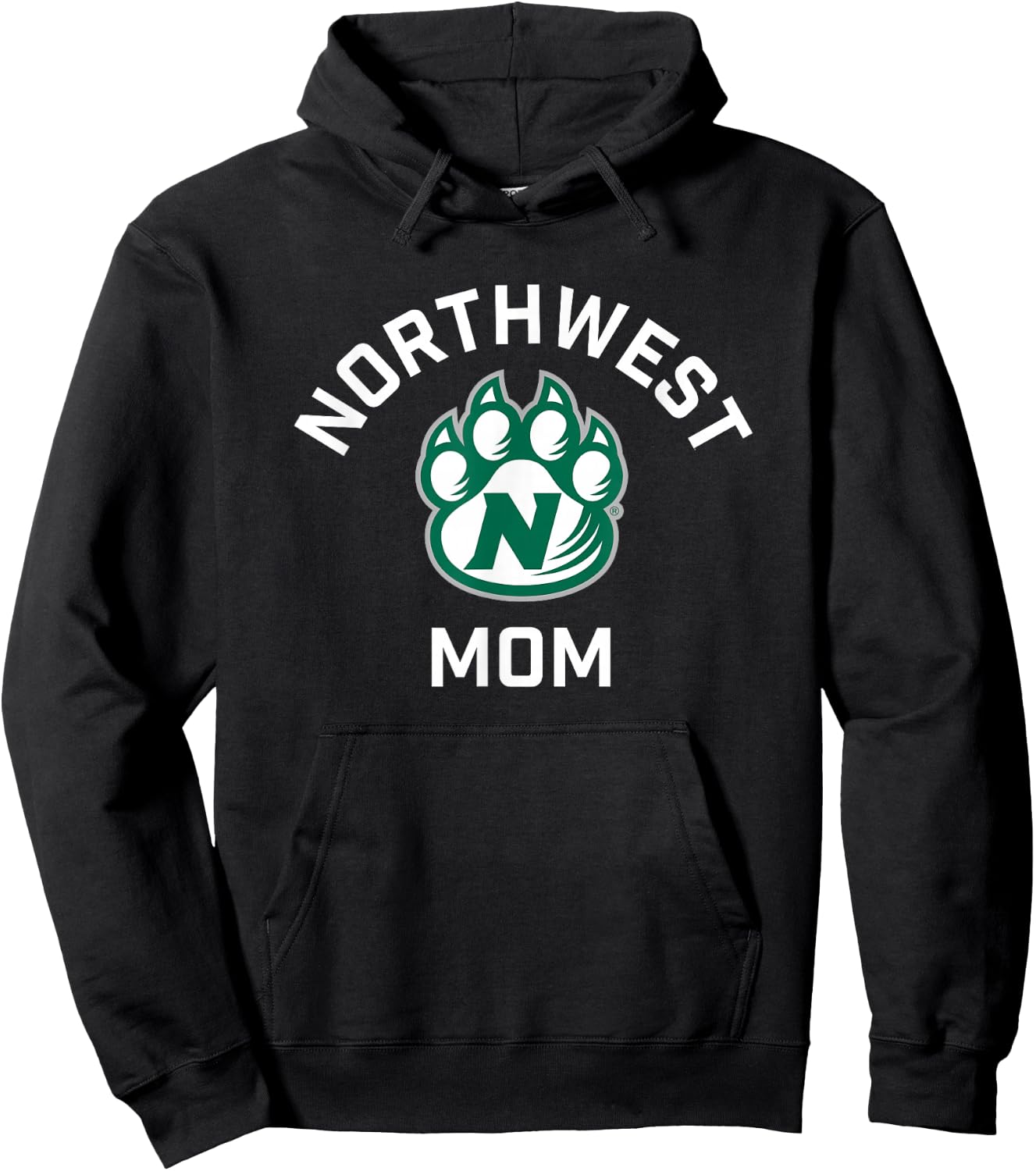 Northwest Missouri State Bearcats Arched Mom Hoodie - Hoodie | Black