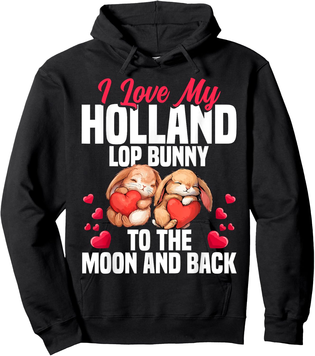 Holland Lop Bunny Costume Bunny Toys Holland Lop Bunny Hoodie - Hoodie | Black