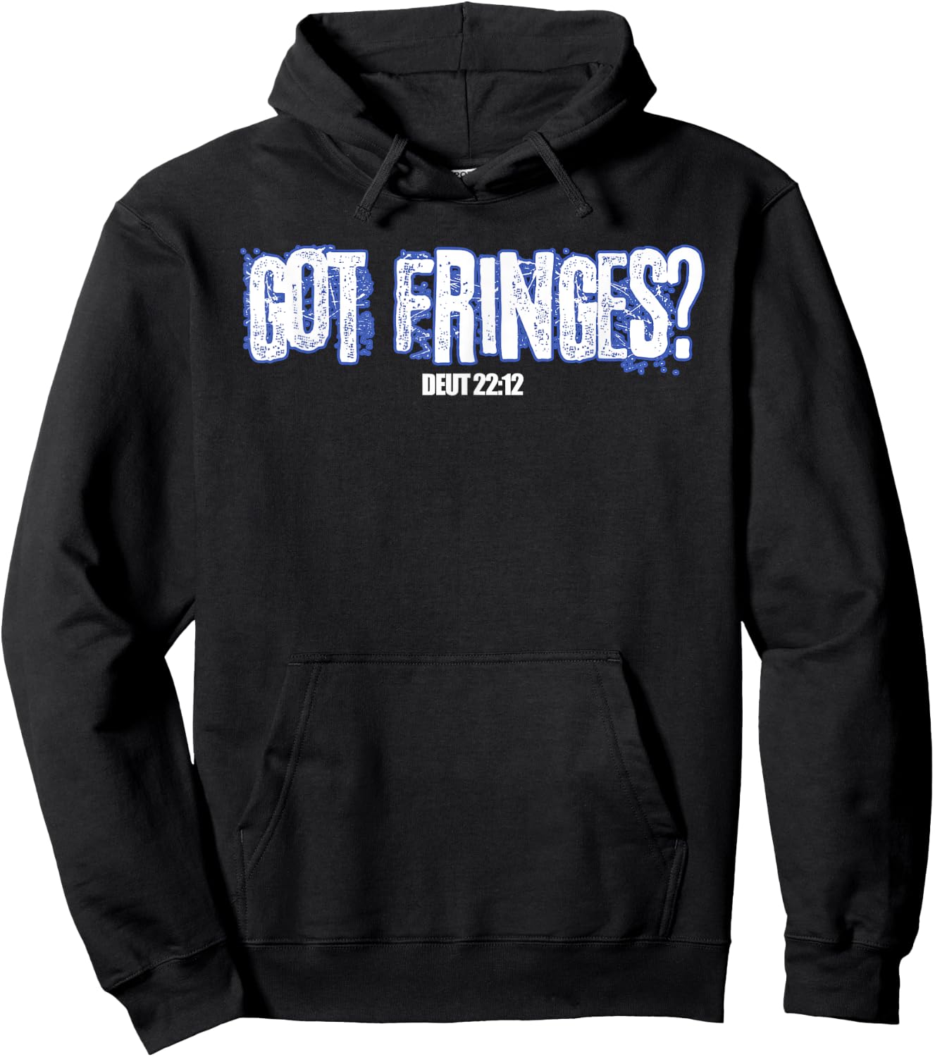 Hebrew Israelite Image True Tribe of Judah Fringes Hoodie - Hoodie | Black