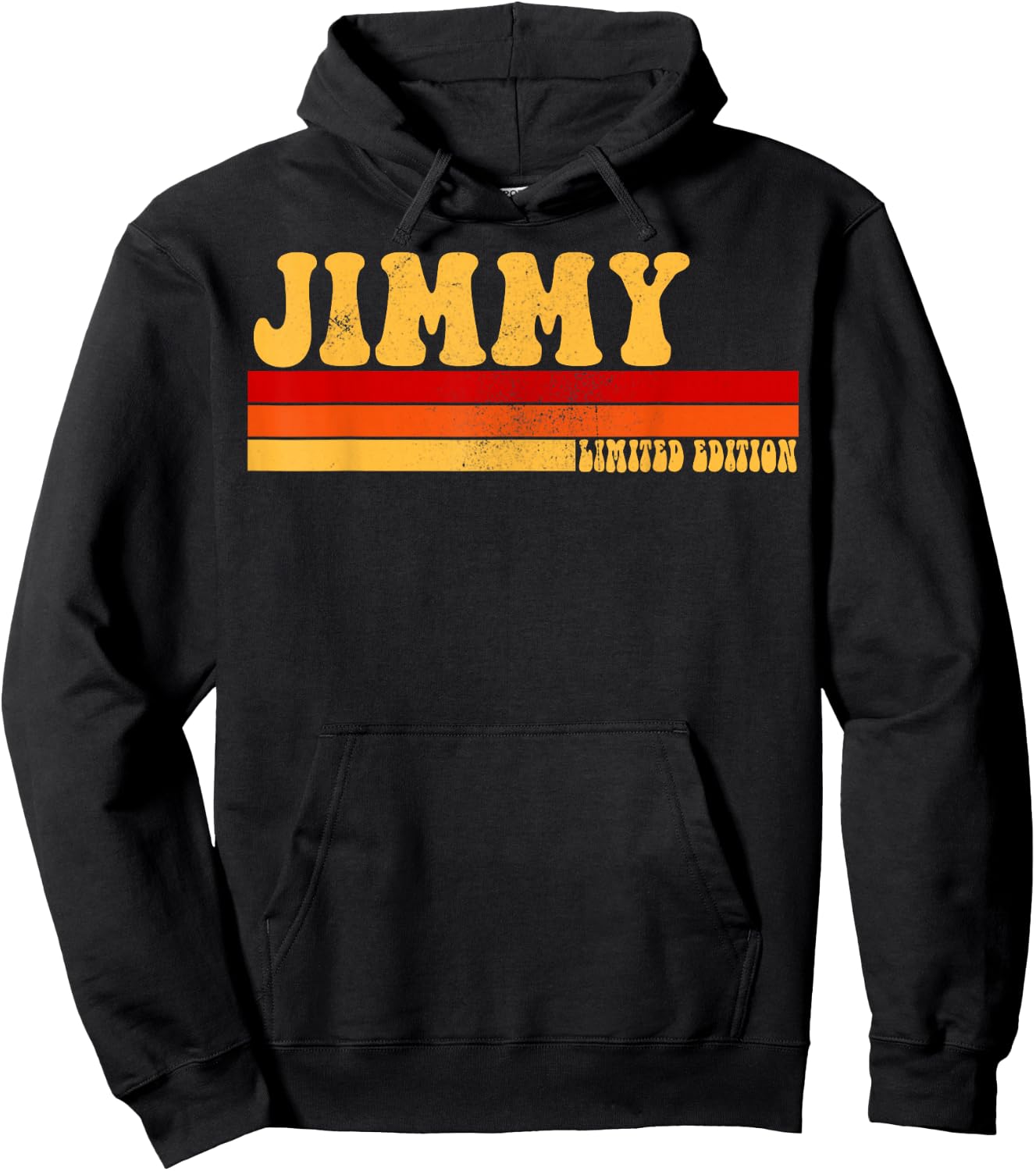 JIMMY Name Personalized Idea Men Retro Vintage JIMMY Hoodie - Hoodie | Black