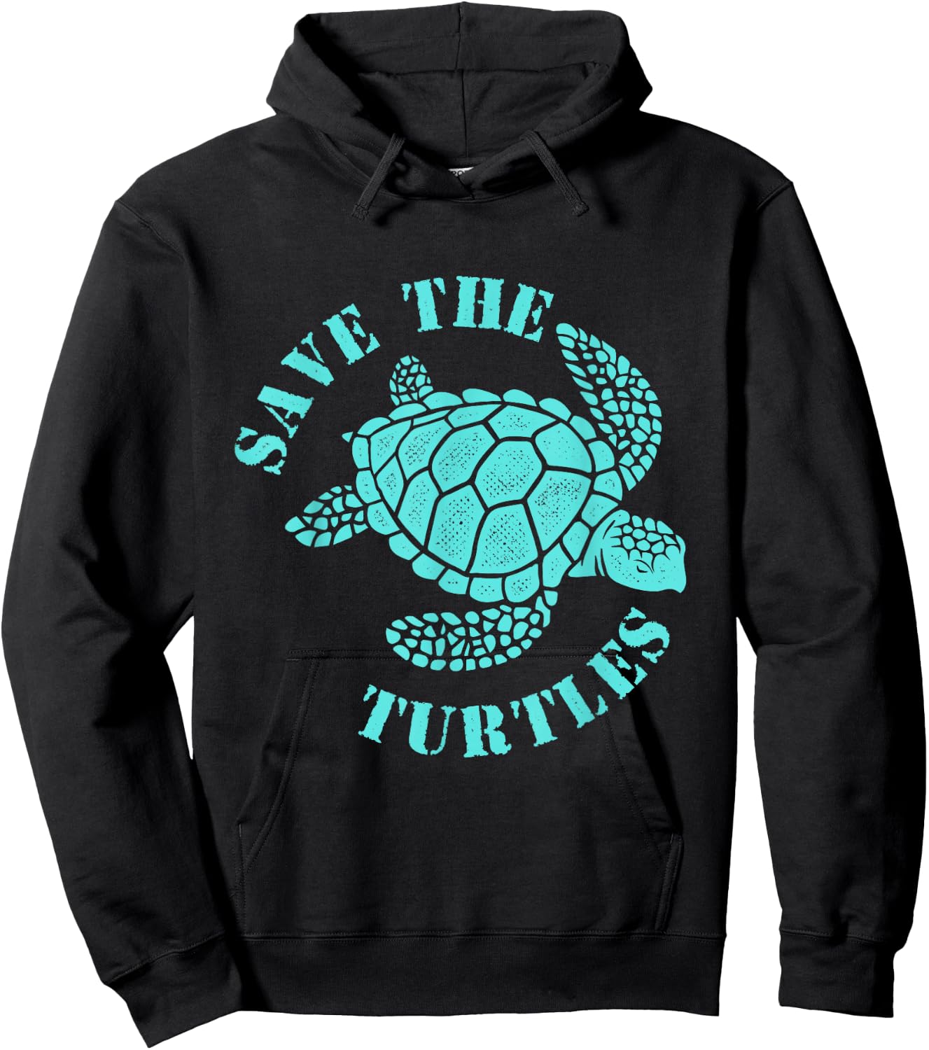 Save The Turtles - Ocean Animal Reptile Lover Sea Animal Hoodie - Hoodie | Black