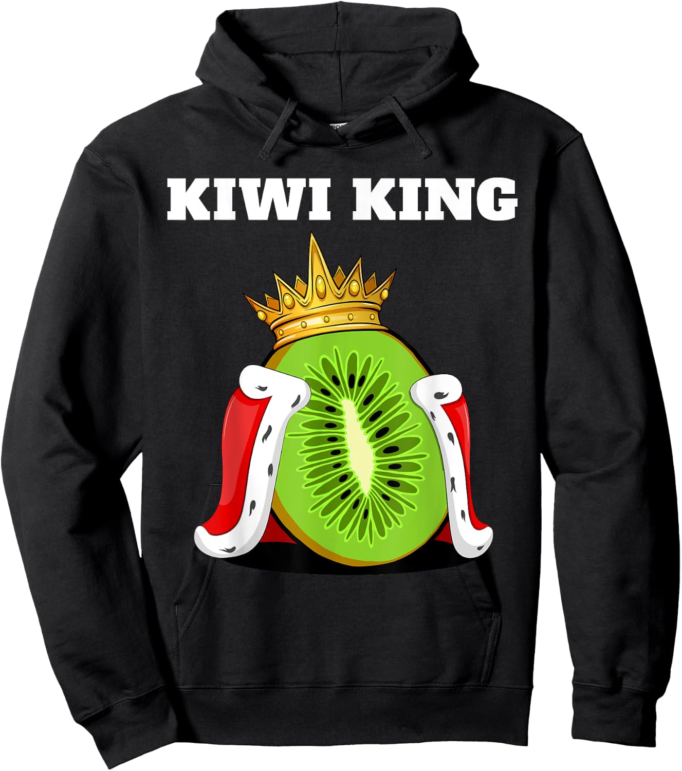 Kiwi King | Kiwi Lover Shirt | Cute Kiwi Hoodie - Hoodie | Black