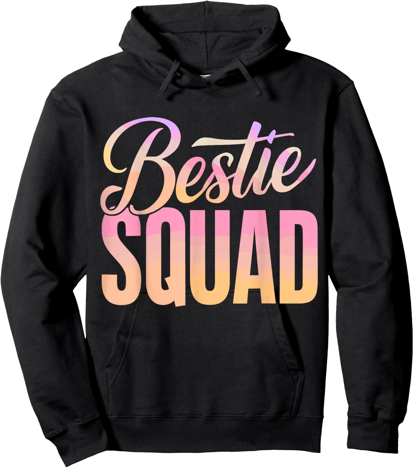 Best Friend Matching Squad Bestie BFF Hoodie - Hoodie | Black