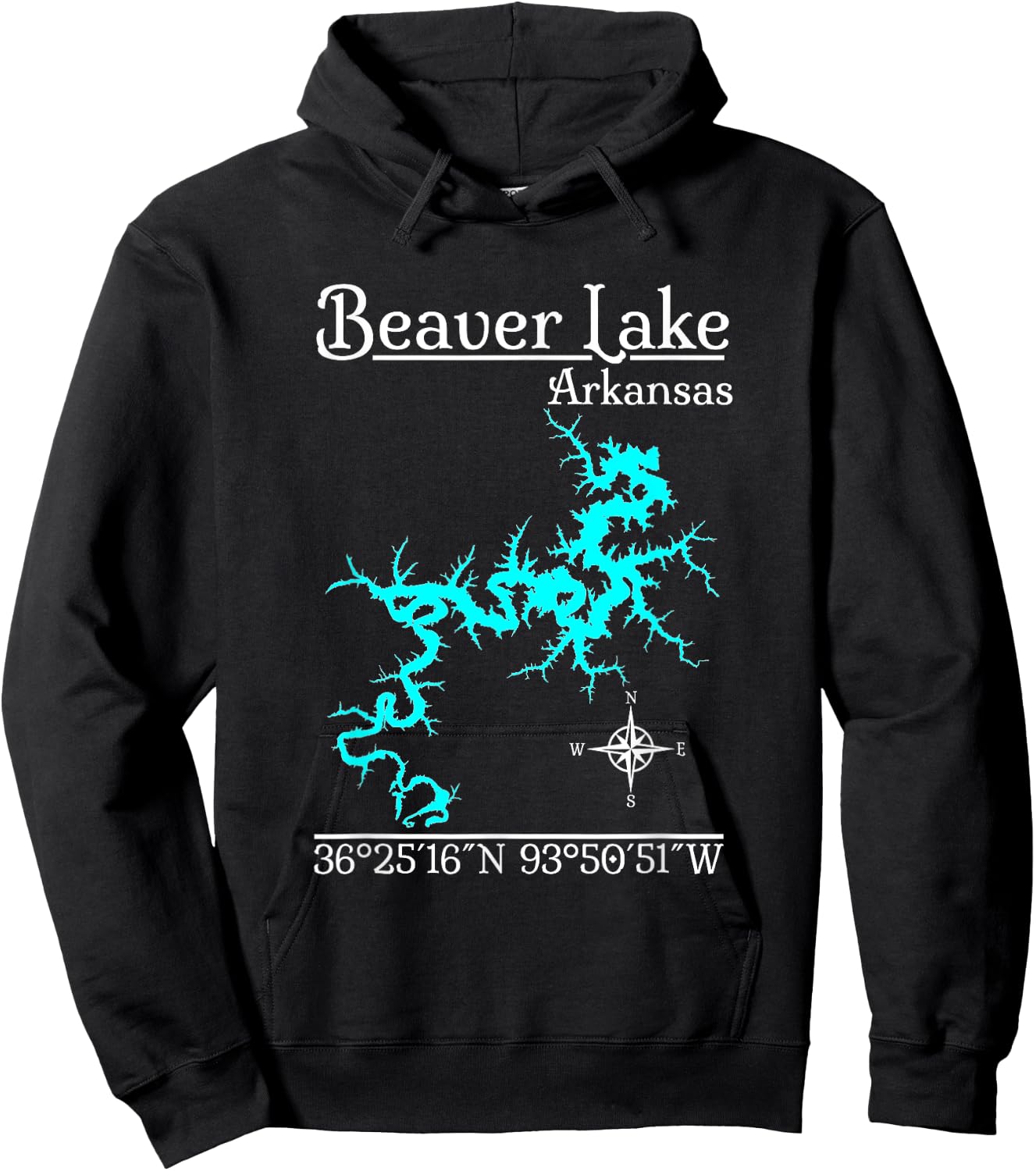 Beaver Lake - Arkansas Hoodie - Hoodie | Black