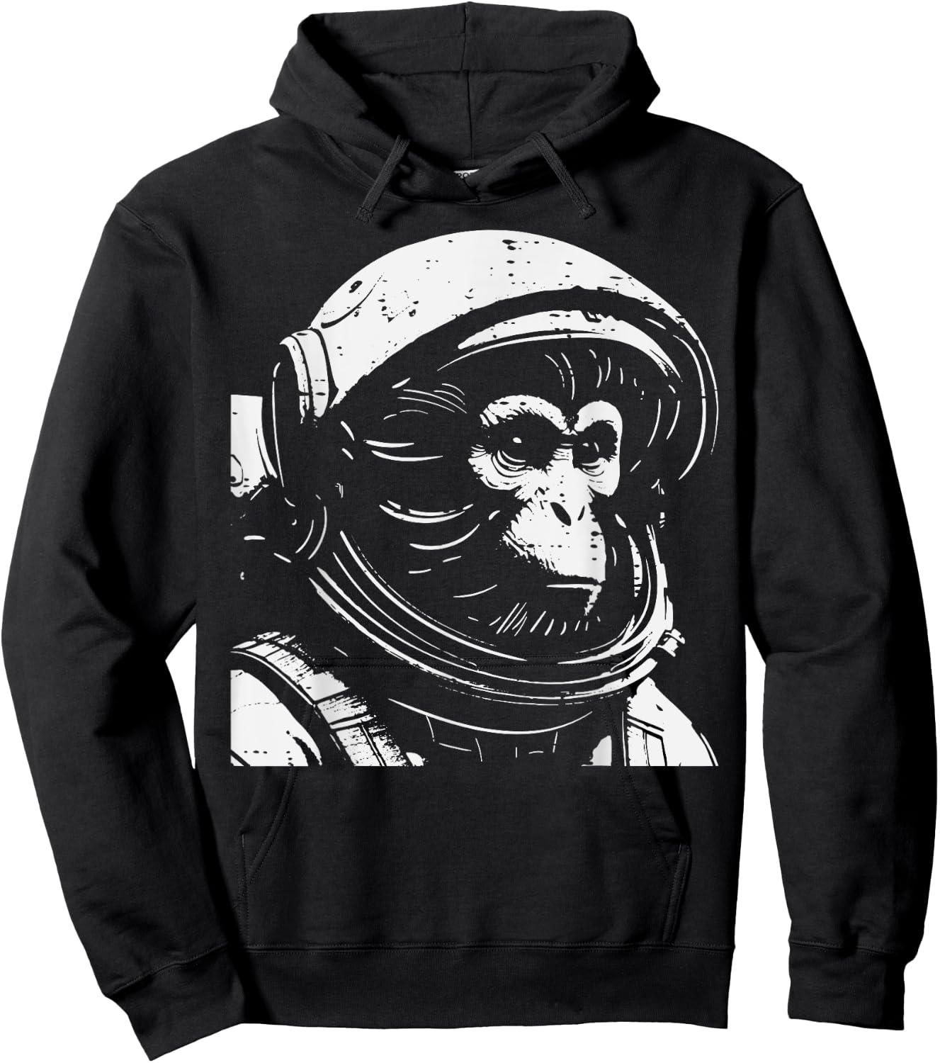 Monkey Astronaut Space Galaxy Ape Animal Men Women Boys Kids Hoodie - Hoodie | Black
